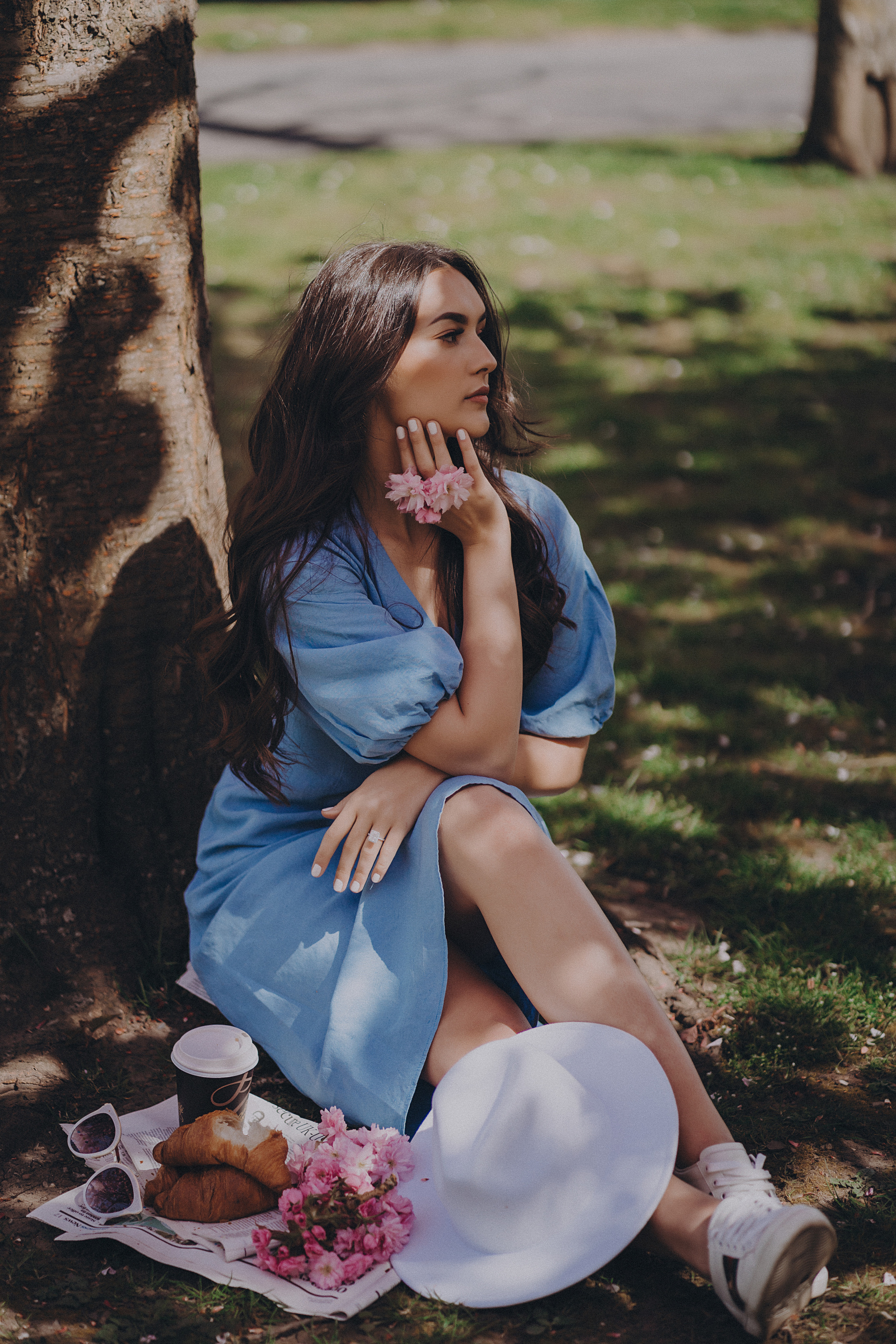 Eliza in cherry trees. Maternity/Love story/Wedding photographer
