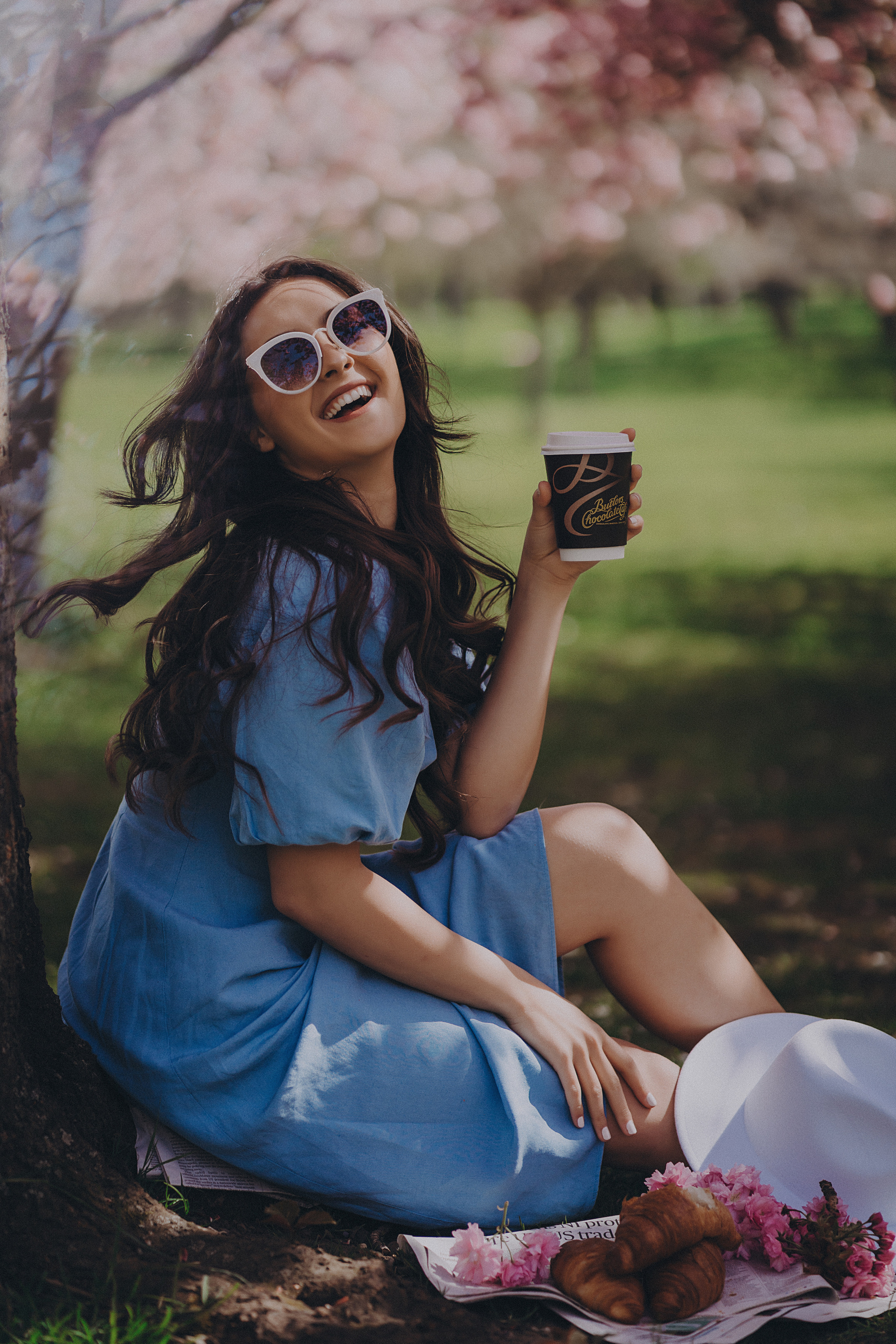 Eliza in cherry trees. Maternity/Love story/Wedding photographer