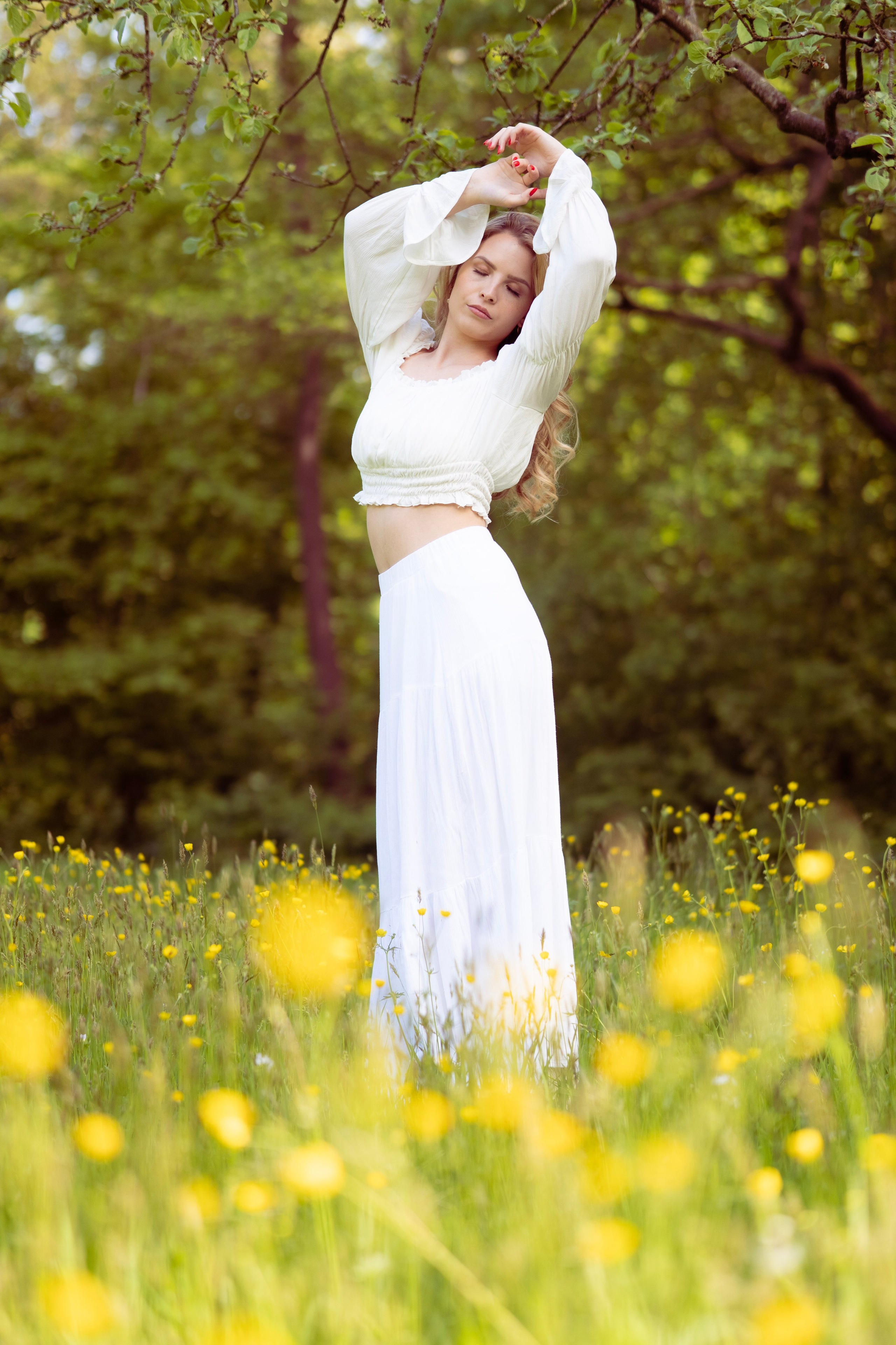 Spring garden photoshoot