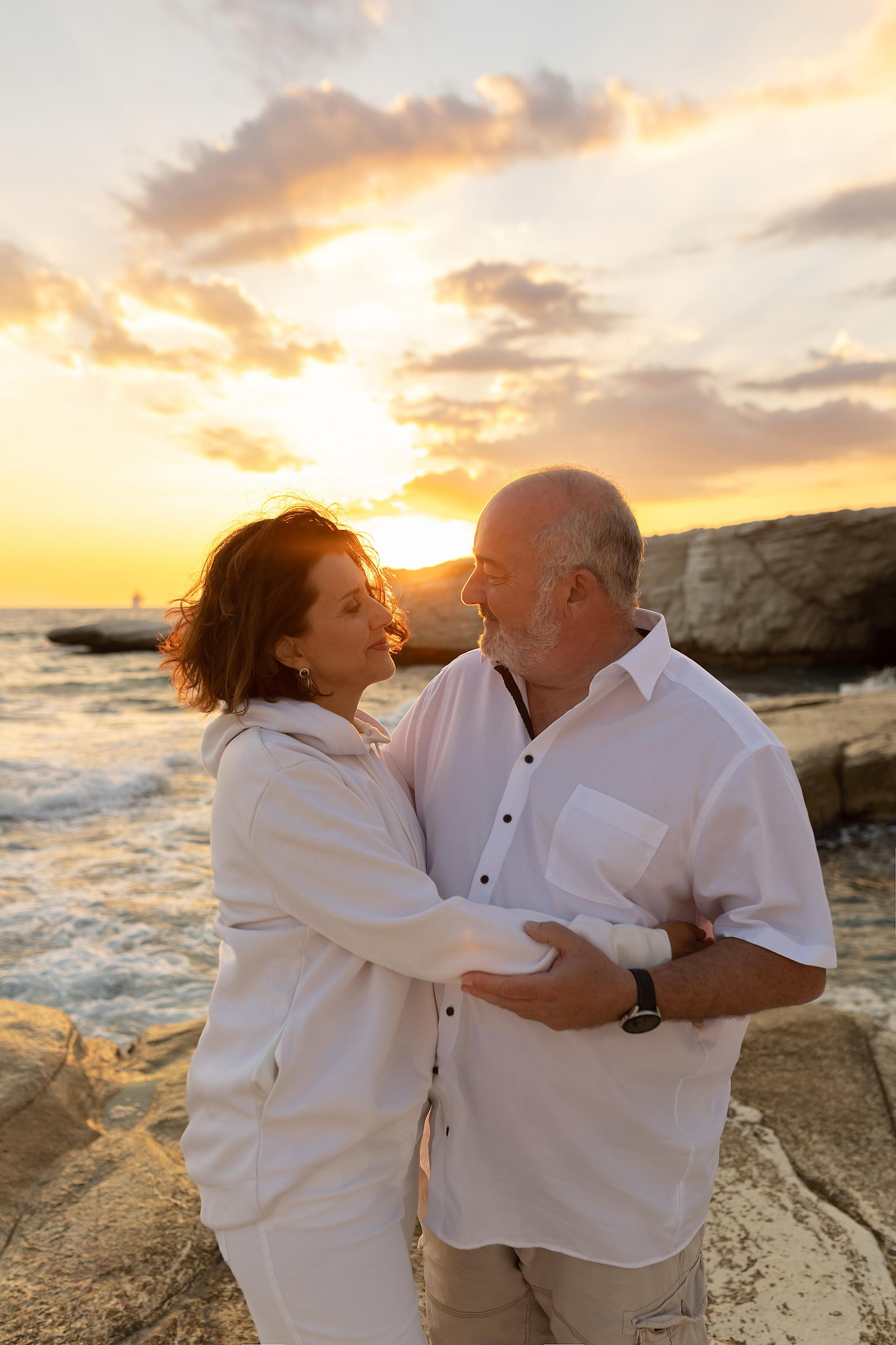 Закат на Белых Скалах. Фотограф на Кипре