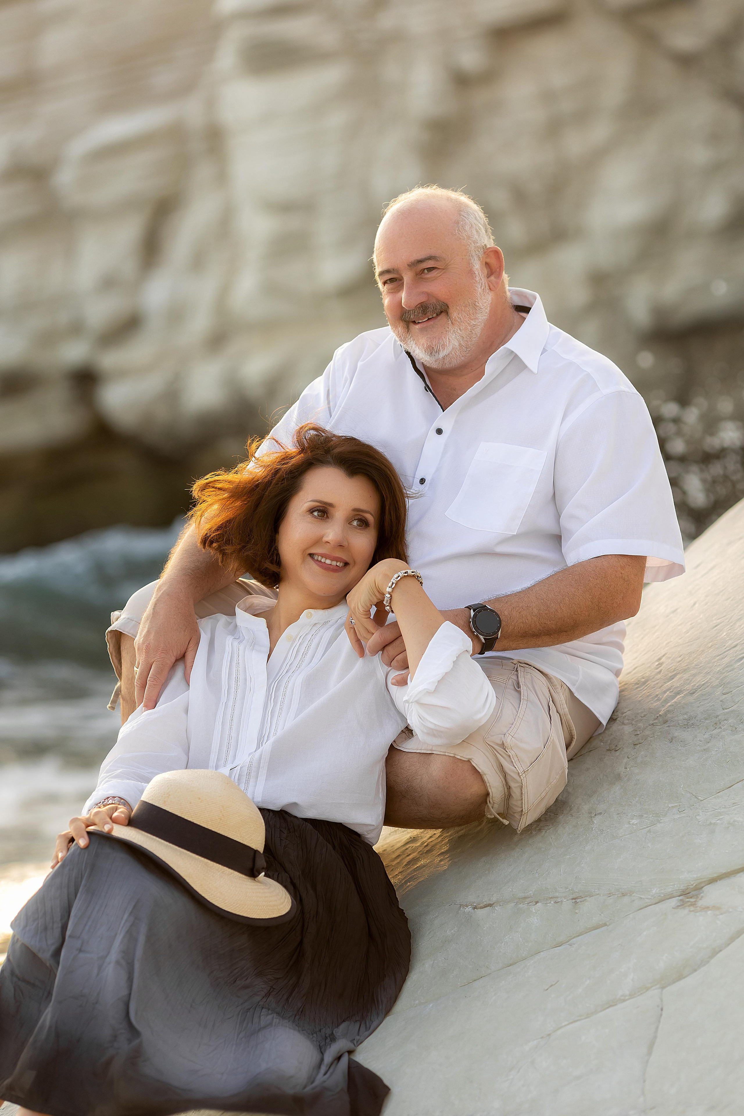 Закат на Белых Скалах. Фотограф на Кипре