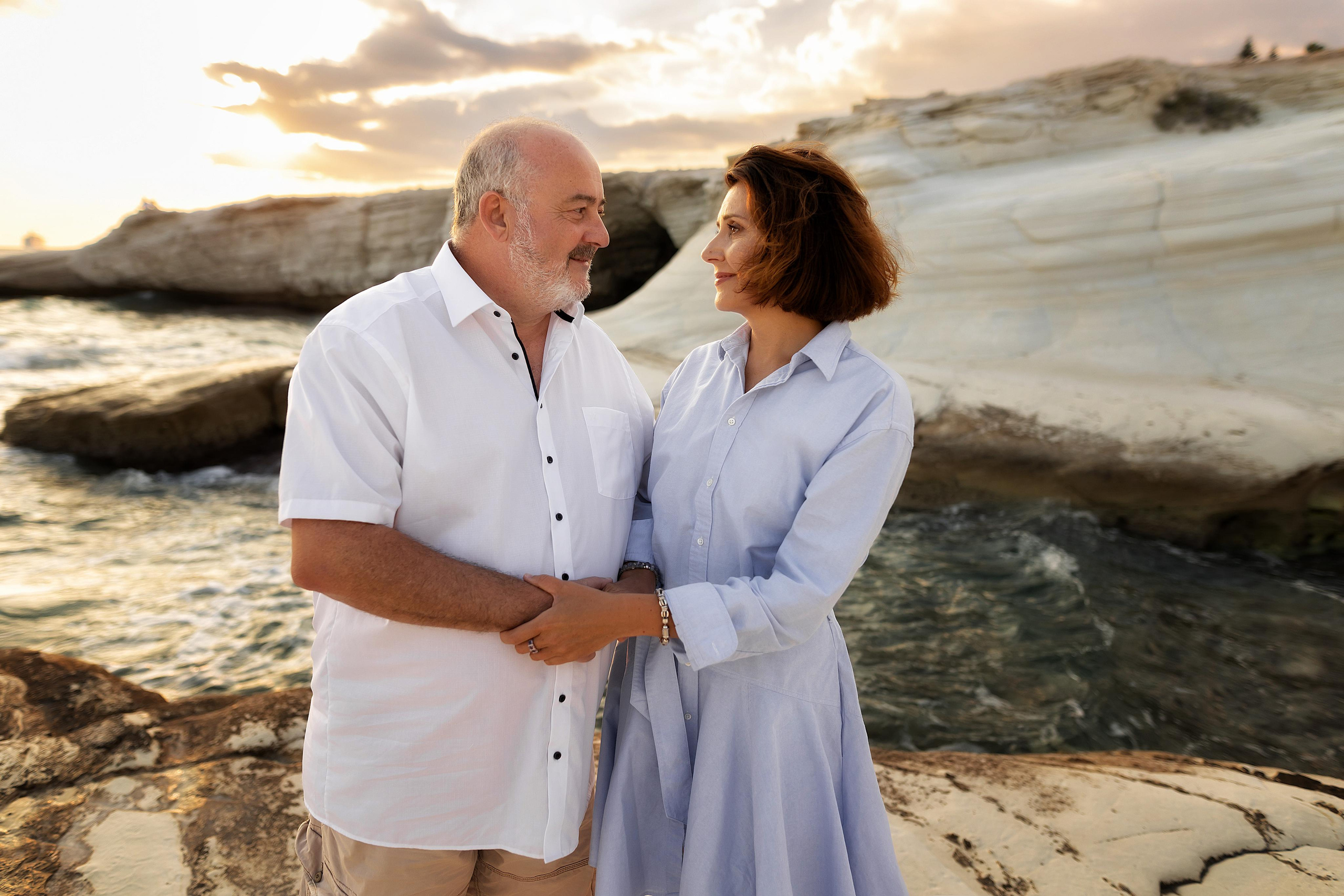 Закат на Белых Скалах. Фотограф на Кипре