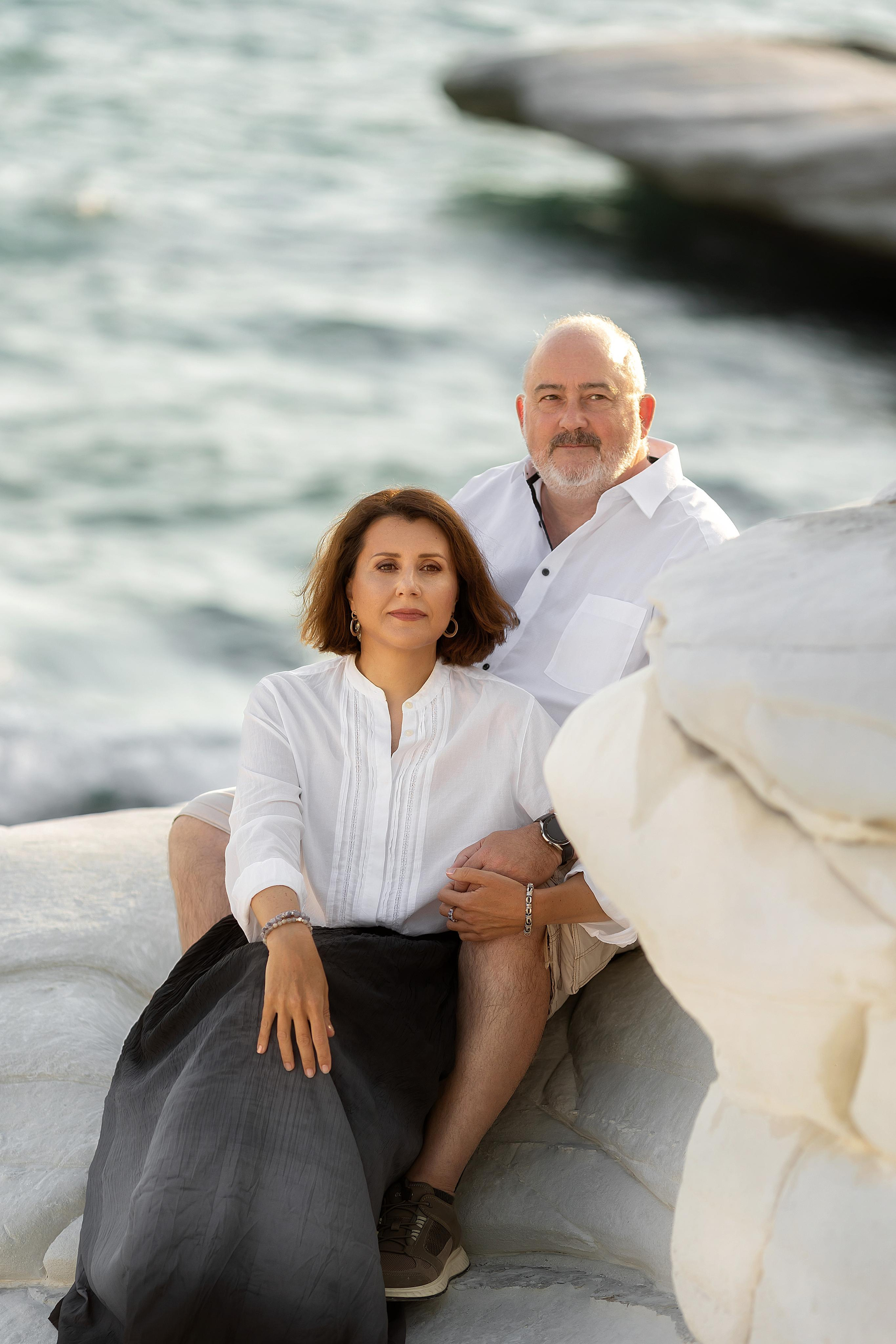 Закат на Белых Скалах. Фотограф на Кипре