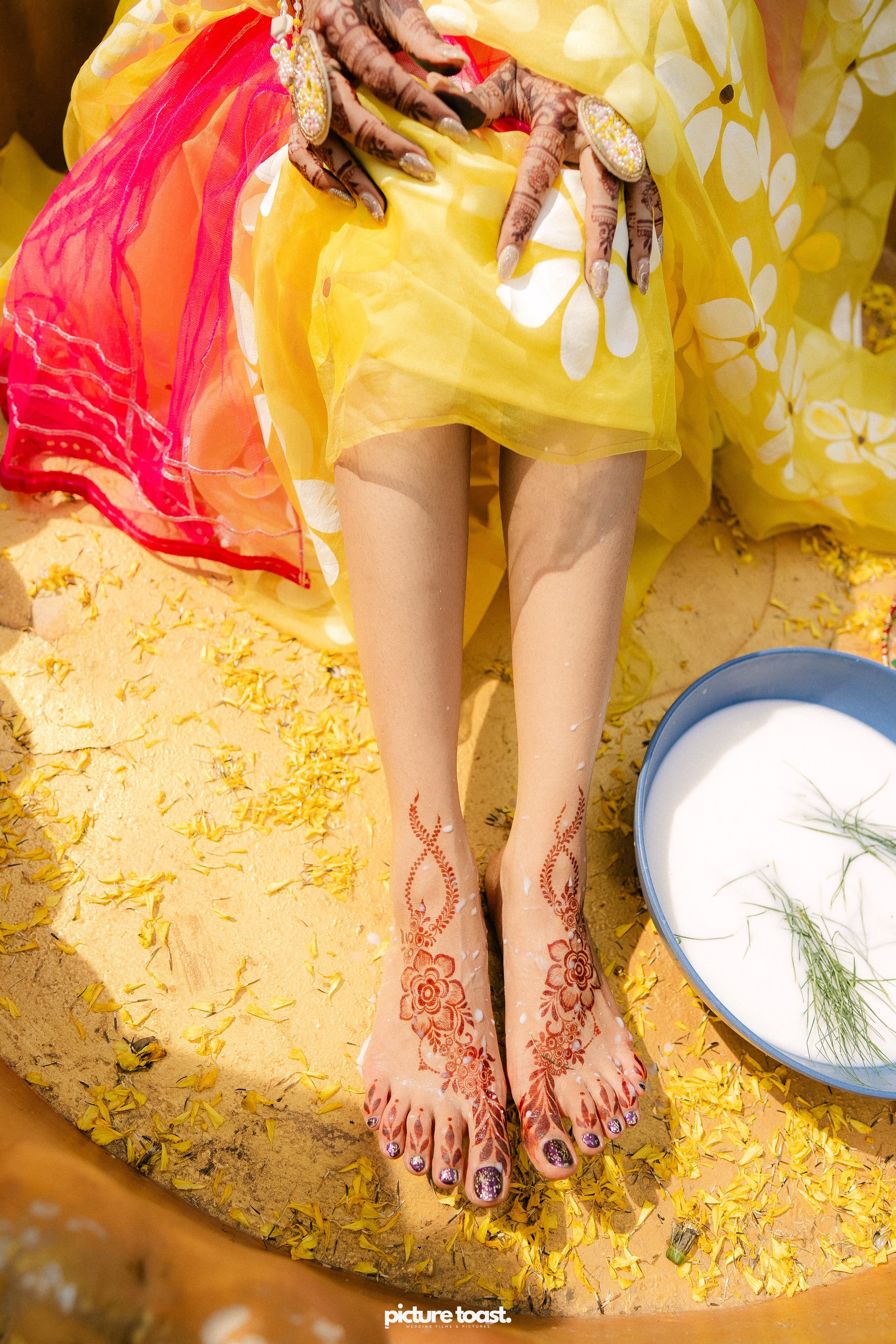 Haldi Hues Ft. Baebie & Goyal. Fine art Wedding Photographers in India & Canada