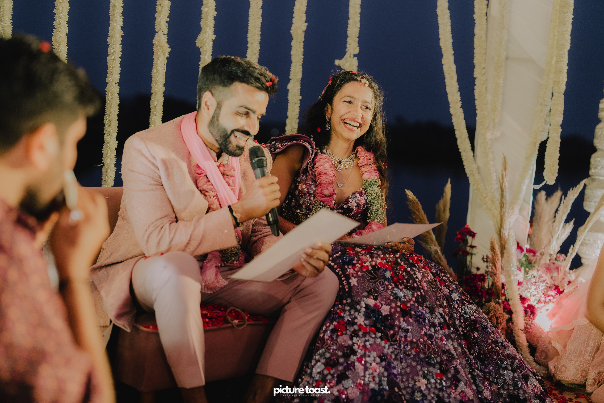 Varamala Ft. Barbie & Aneesh. Fine art Wedding Photographers in India & Canada