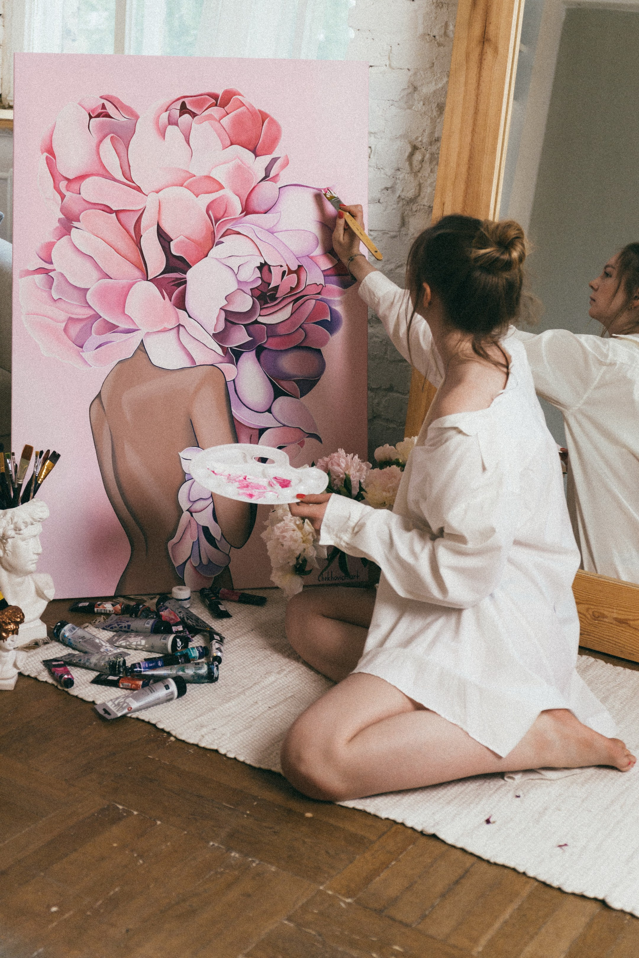 Алеся-фотосессия для художника. Фотограф Анна Кучерявая | Свадьбы и мероприятия в Дубае