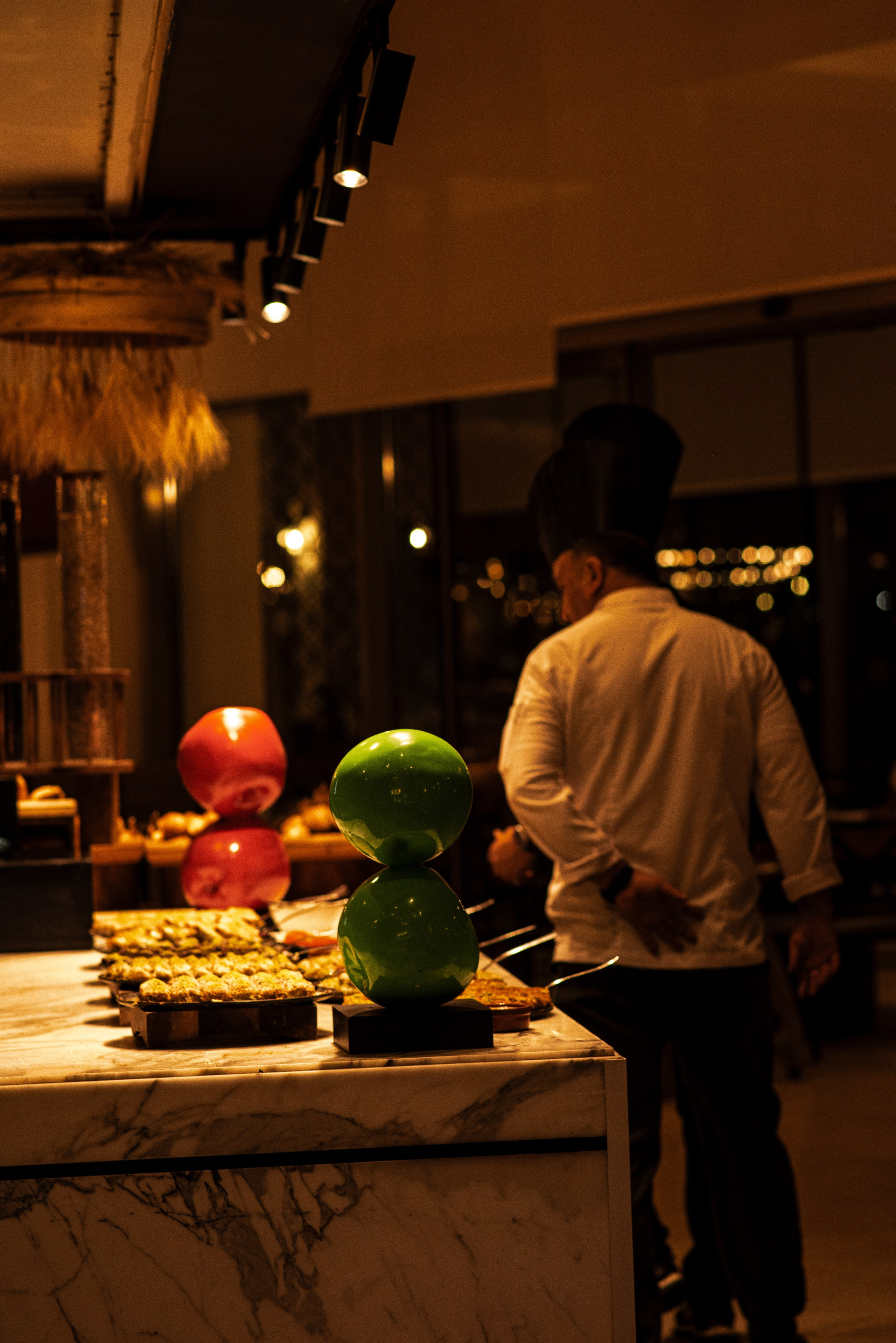 Hotel kitchen and chef at IC Hotels in Antalya captured by professional hotel photographer