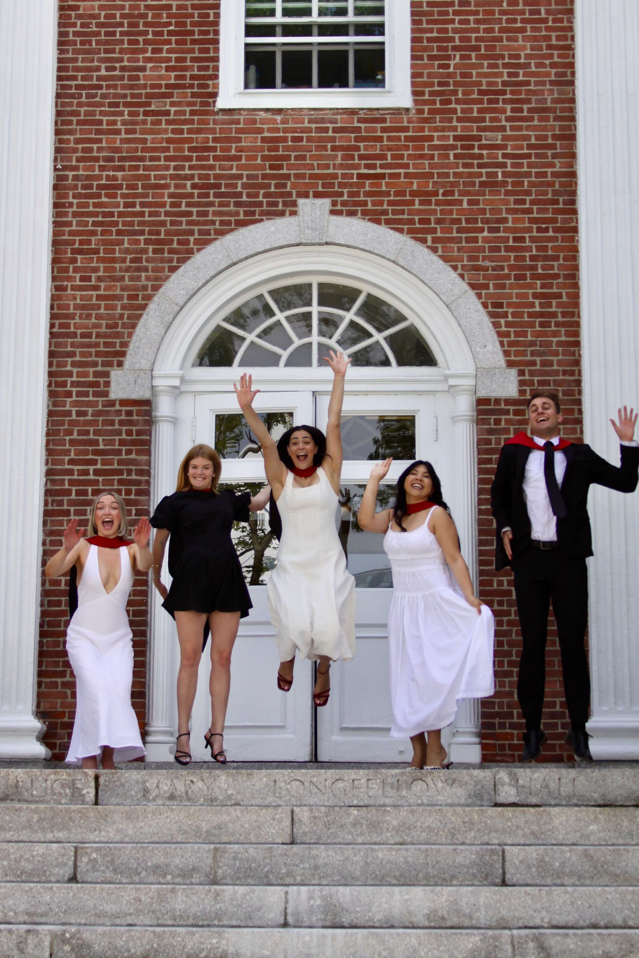 Masters graduation with Talia (group shoot). Kelly Sang, graduation and portrait photographer in Boston