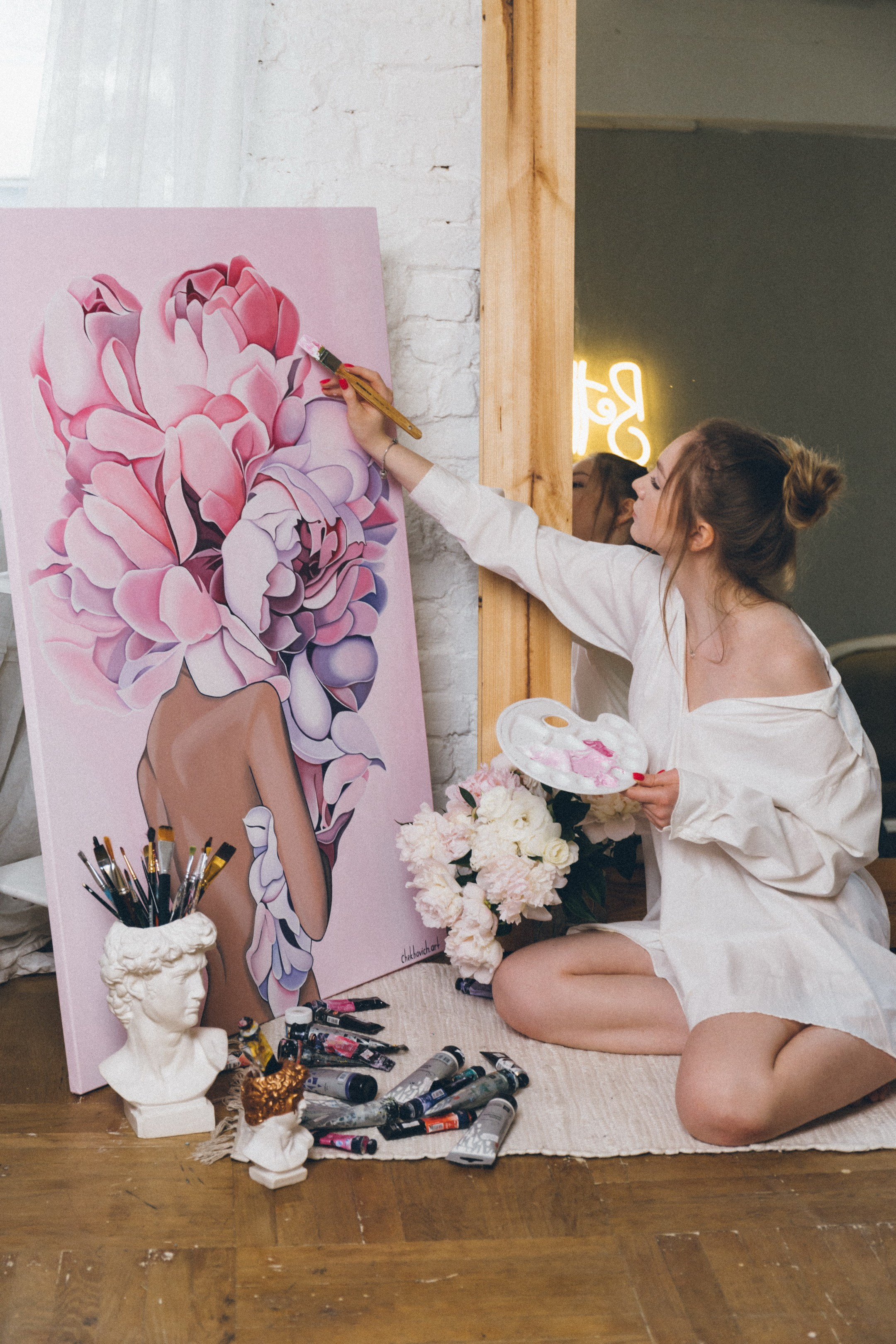 Алеся-фотосессия для художника. Фотограф Анна Кучерявая | Свадьбы и мероприятия в Дубае