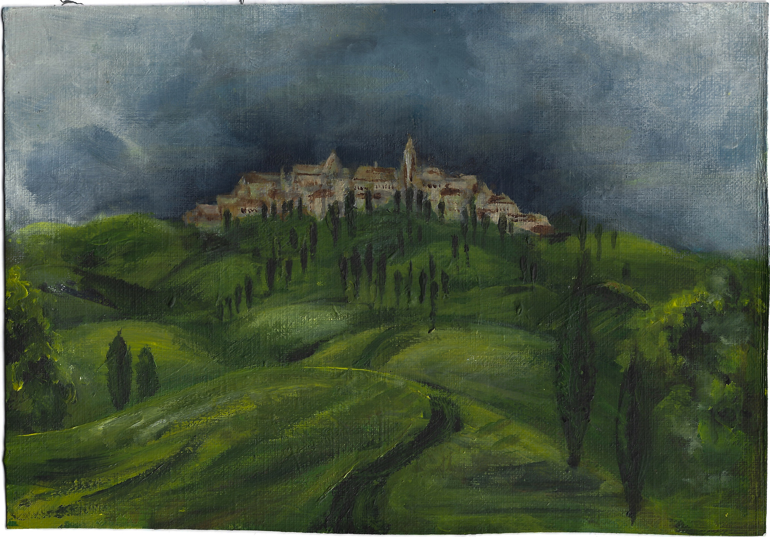 Nature landscapes. Angelina Sorokopud. Artist in Strasbourg