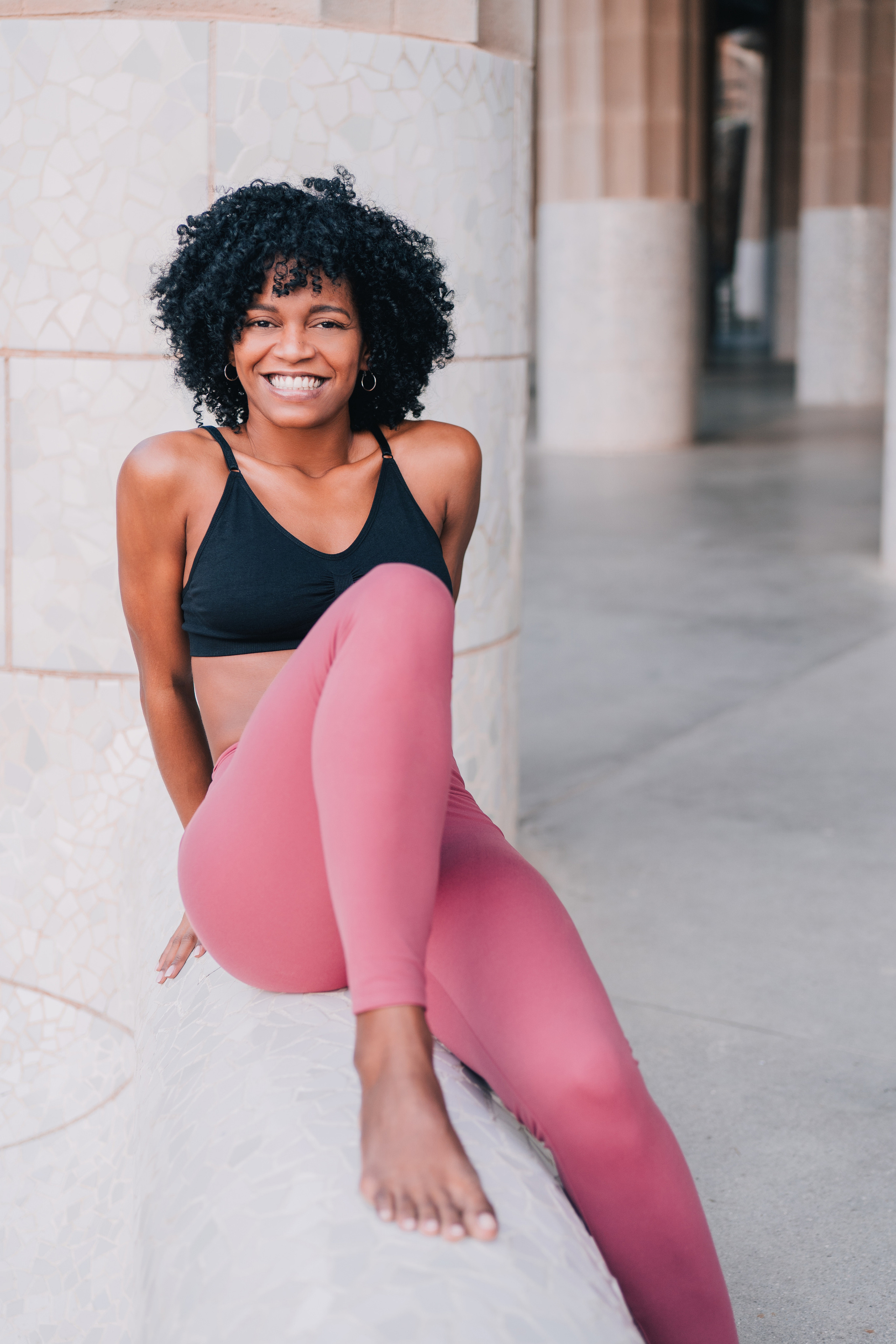 Yoga teacher Kailen. Photographer Kristina Dorina