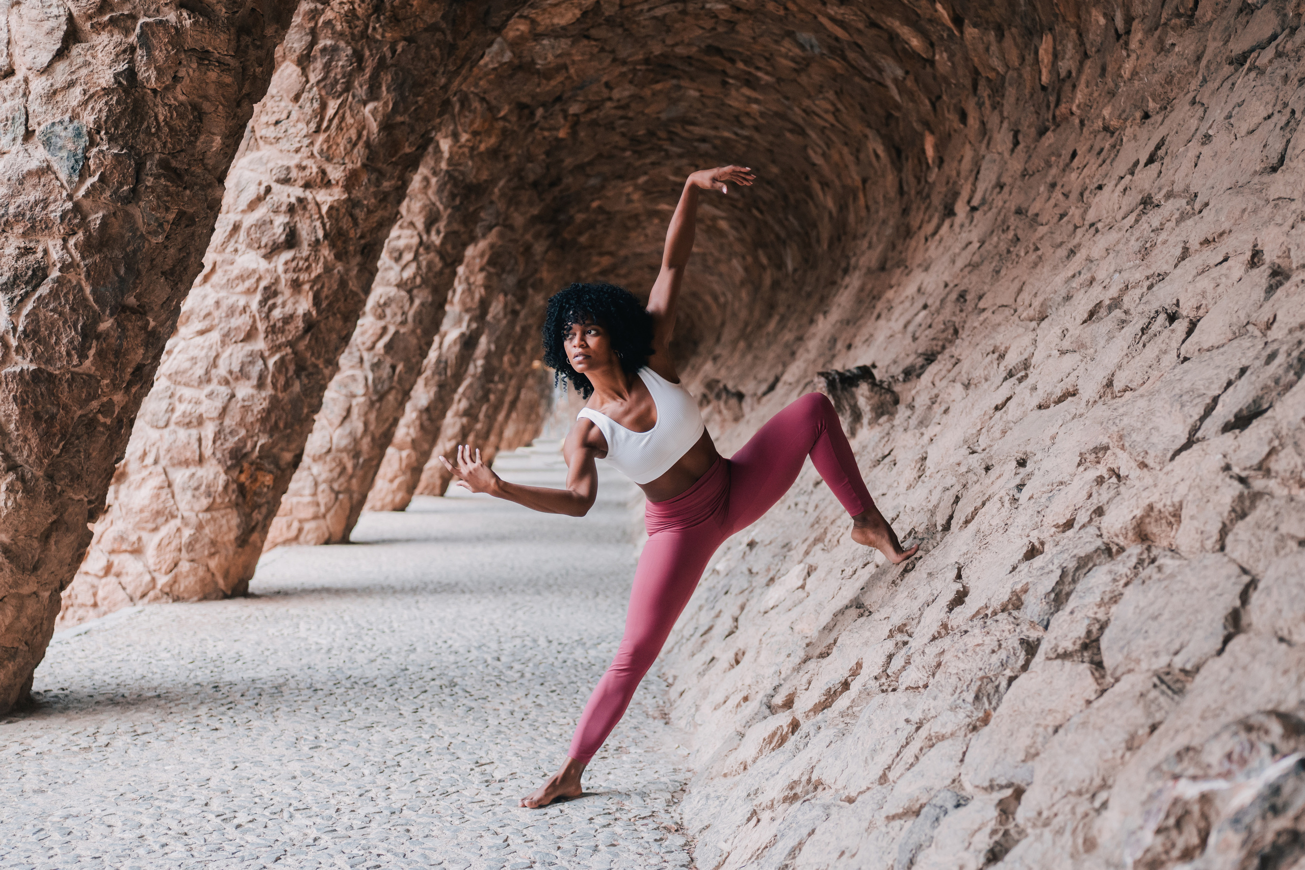 Yoga teacher Kailen. Photographer Kristina Dorina