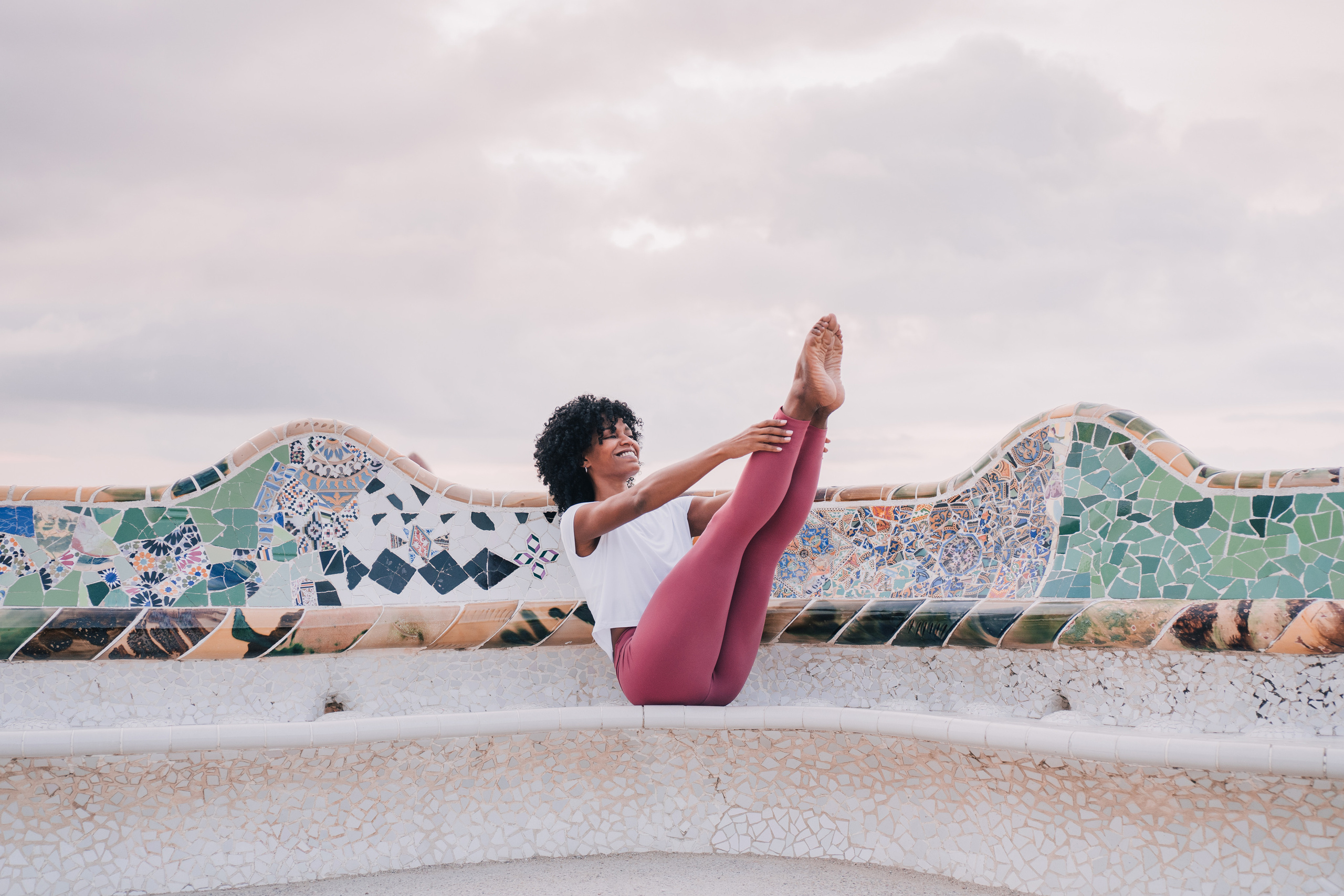 Yoga teacher Kailen. Photographer Kristina Dorina