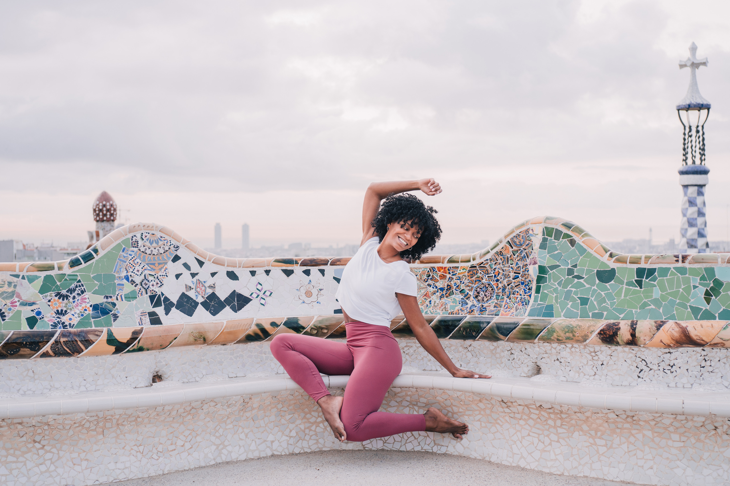 Yoga teacher Kailen. Photographer Kristina Dorina