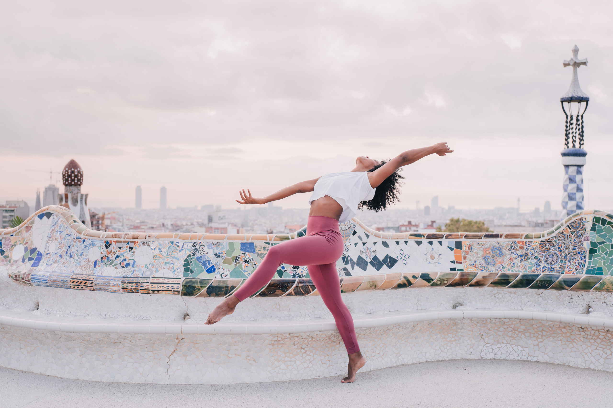 Yoga teacher Kailen. Photographer Kristina Dorina