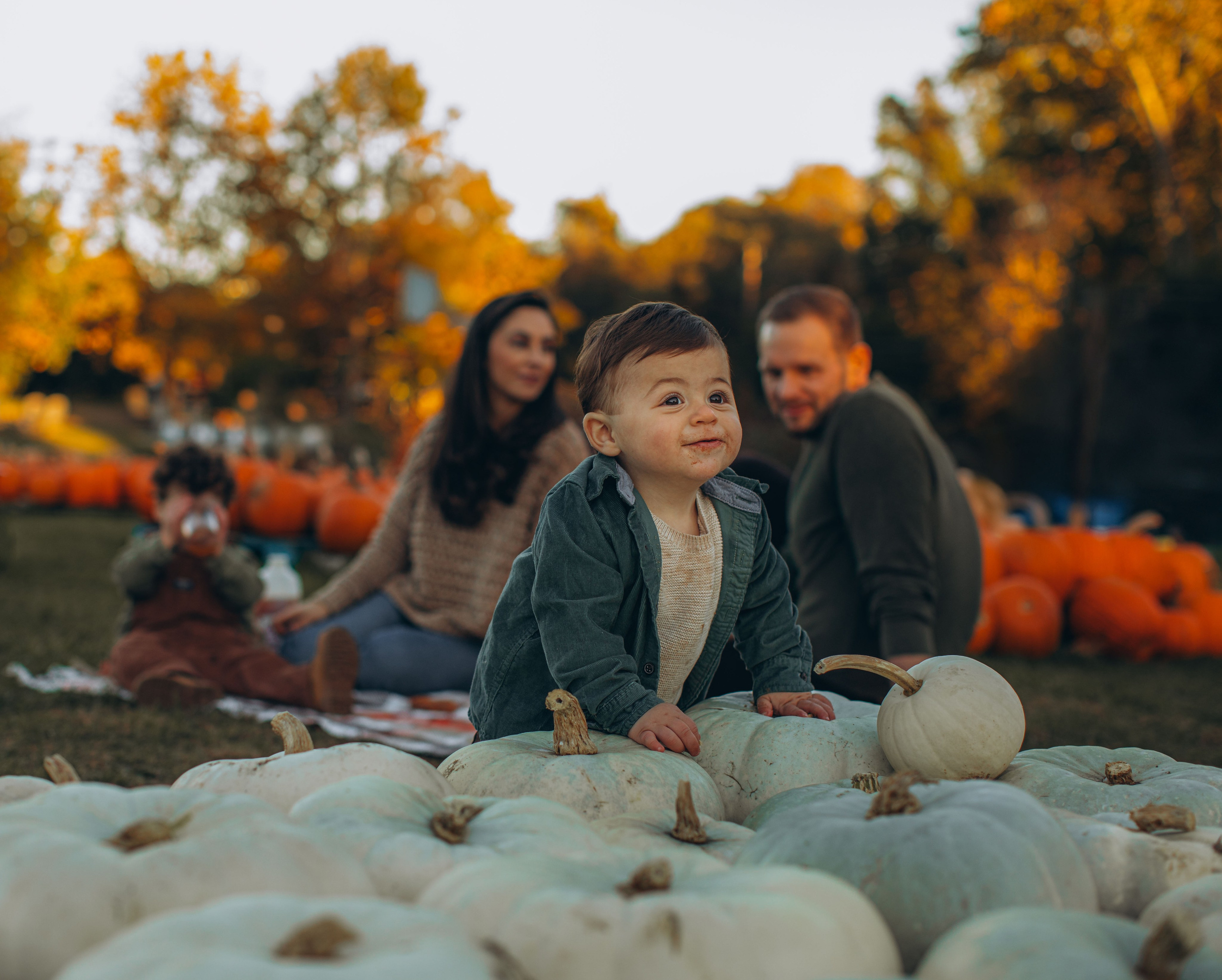 Victoria, Nick, Grayson and Noah at Harvest Moon Farm. Love Through Photo