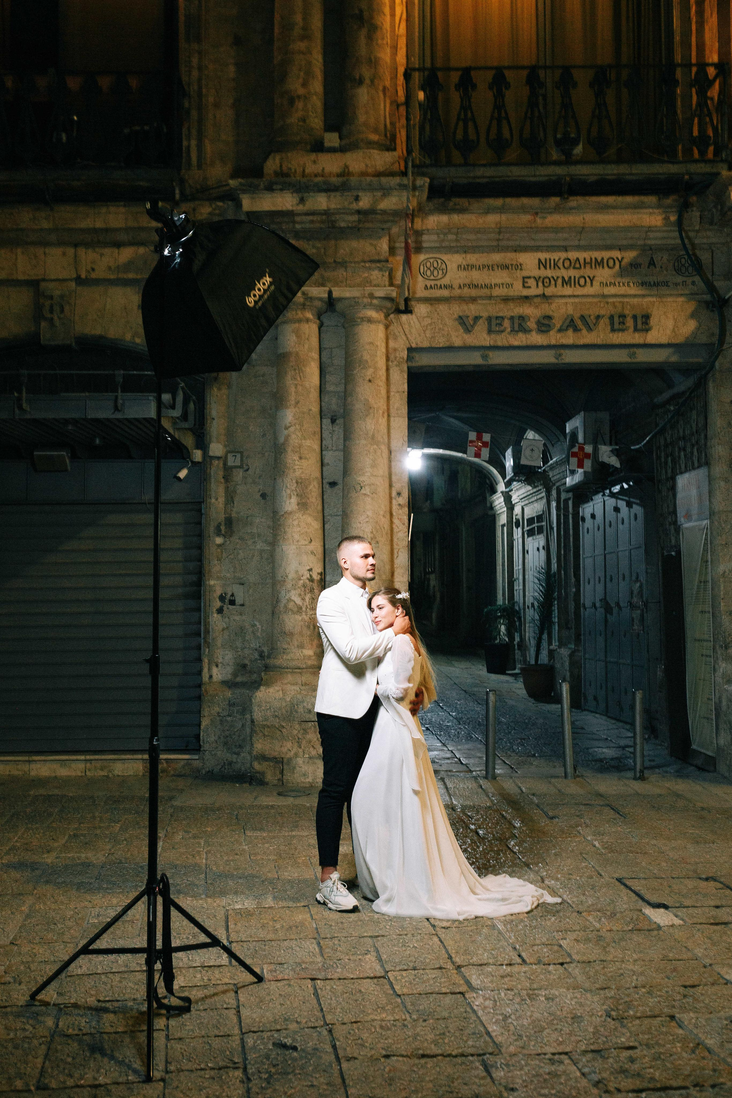 Night photosession in Jerusalem. Https://shi-photo.com/