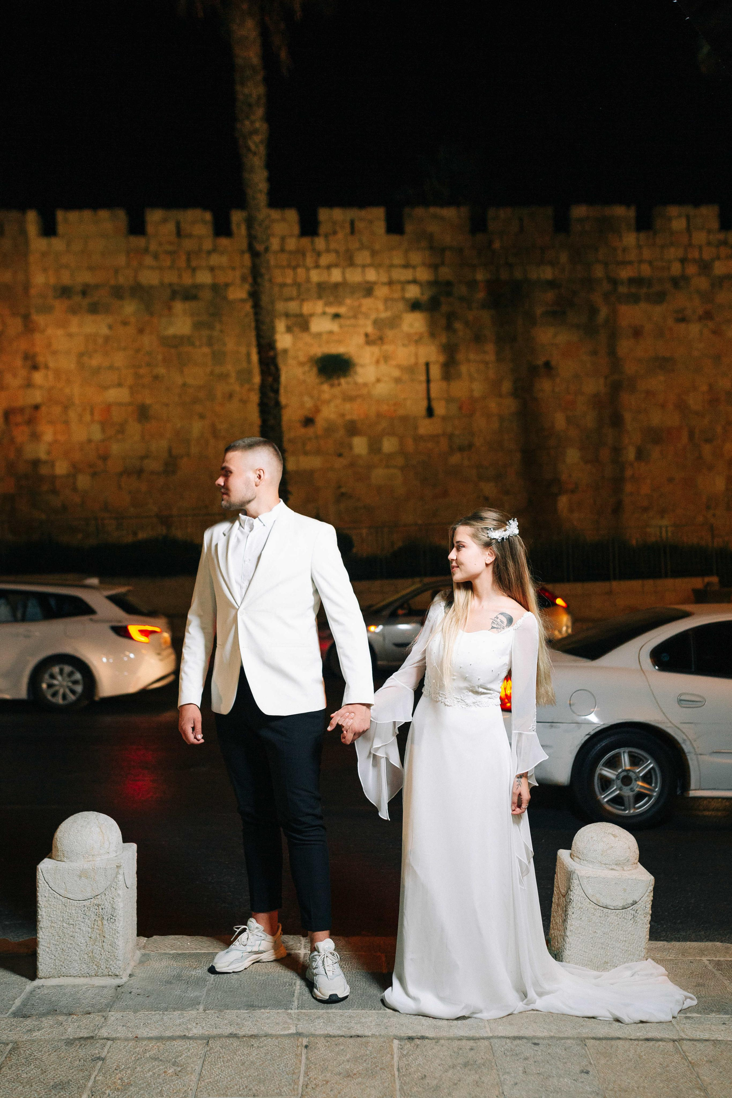 Night photosession in Jerusalem. Https://shi-photo.com/