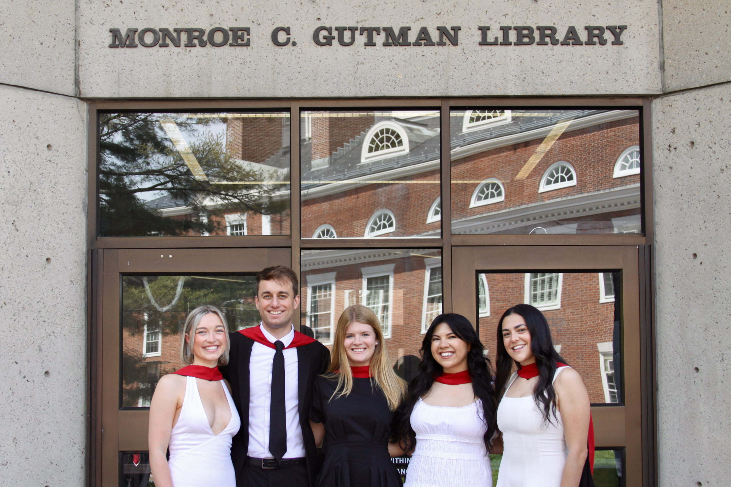 Masters graduation with Talia (group shoot). Kelly Sang, graduation and portrait photographer in Boston