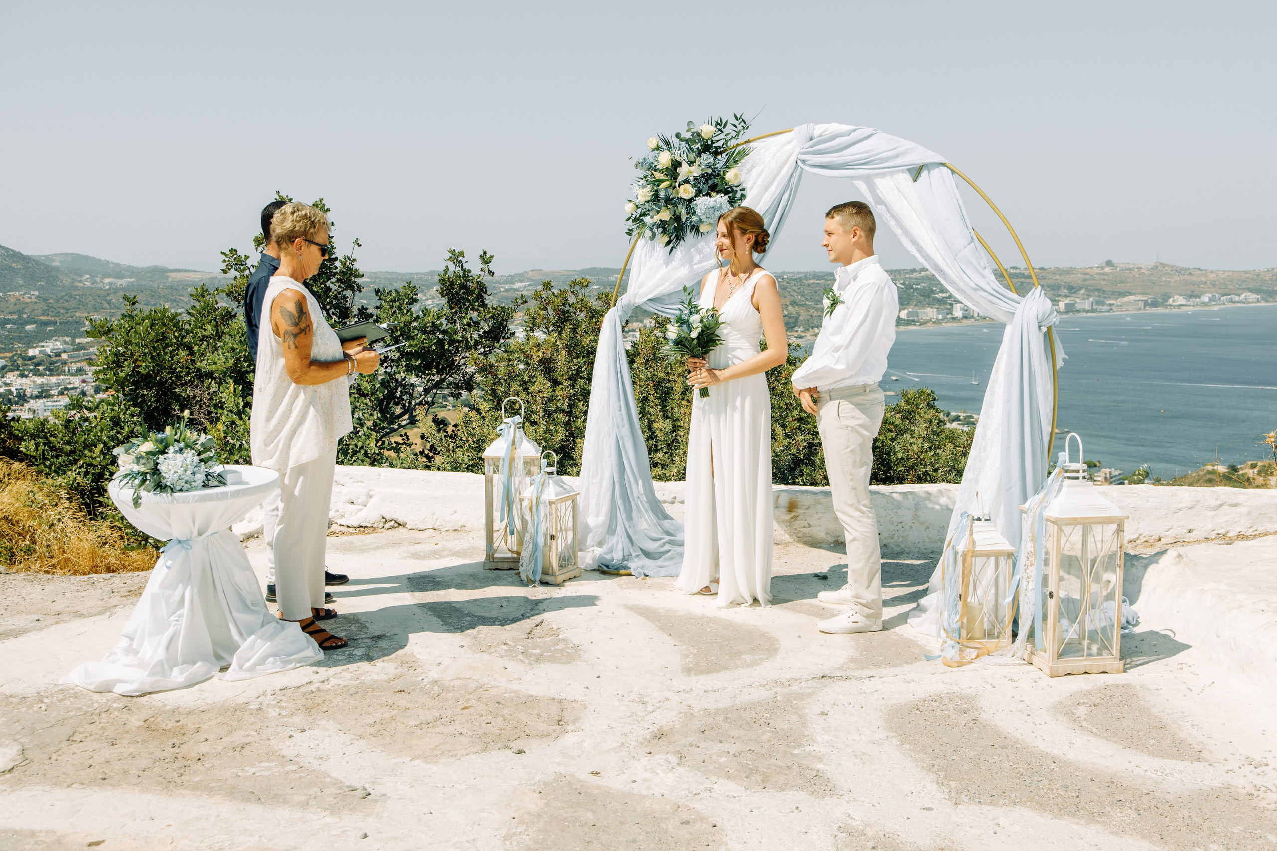 Ricardo and Justin. Renate Woeste | Wedding planner in Rhodes. Creating dream weddings by the sea. Let’s make your special day unforgettable