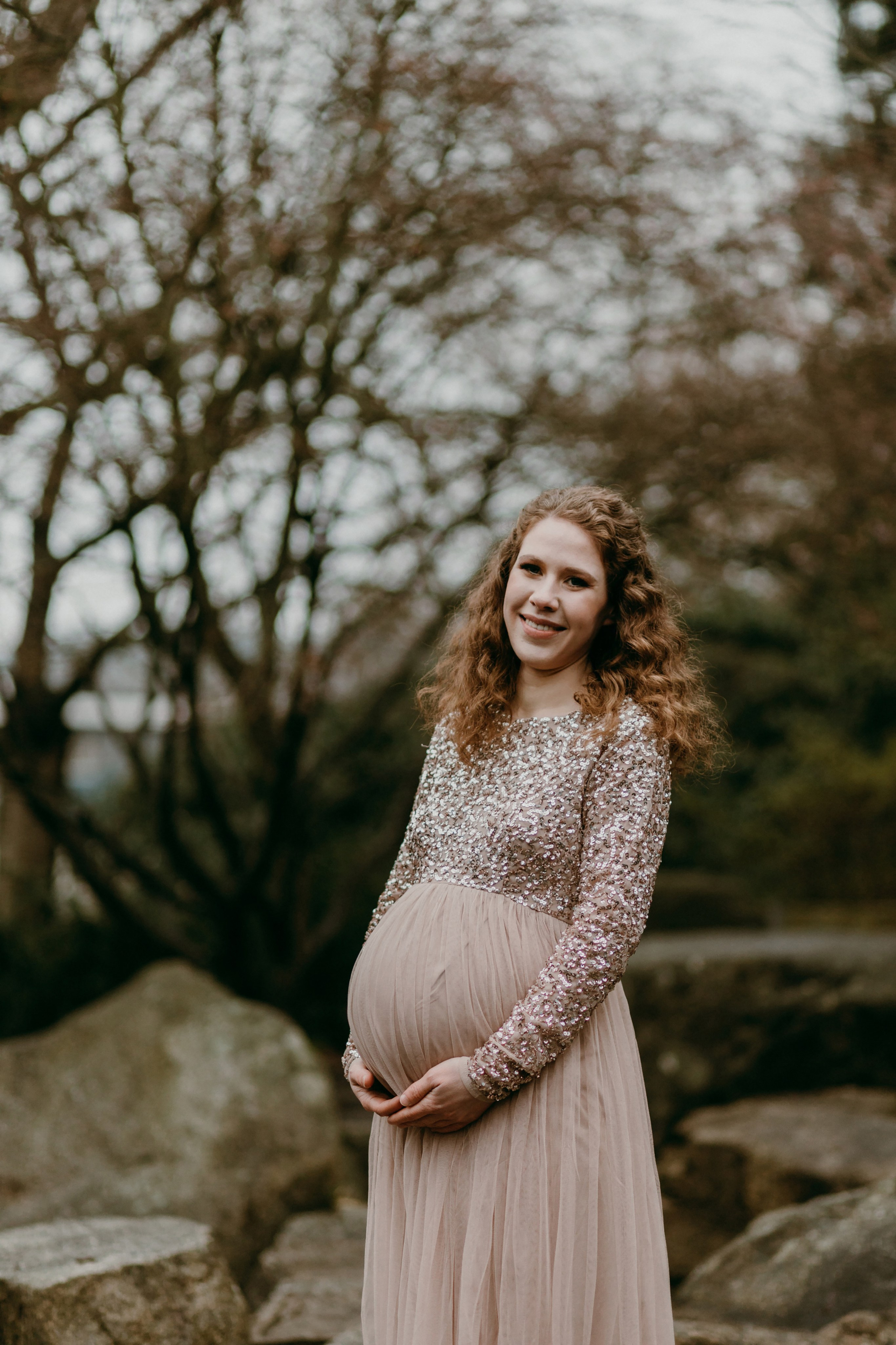 Babybauch-Fotoshooting in Planten un Blomen in Hamburg. Maria Chistyakovа — Fotografin in Karlsruhe, Baden-Baden und Umgebung