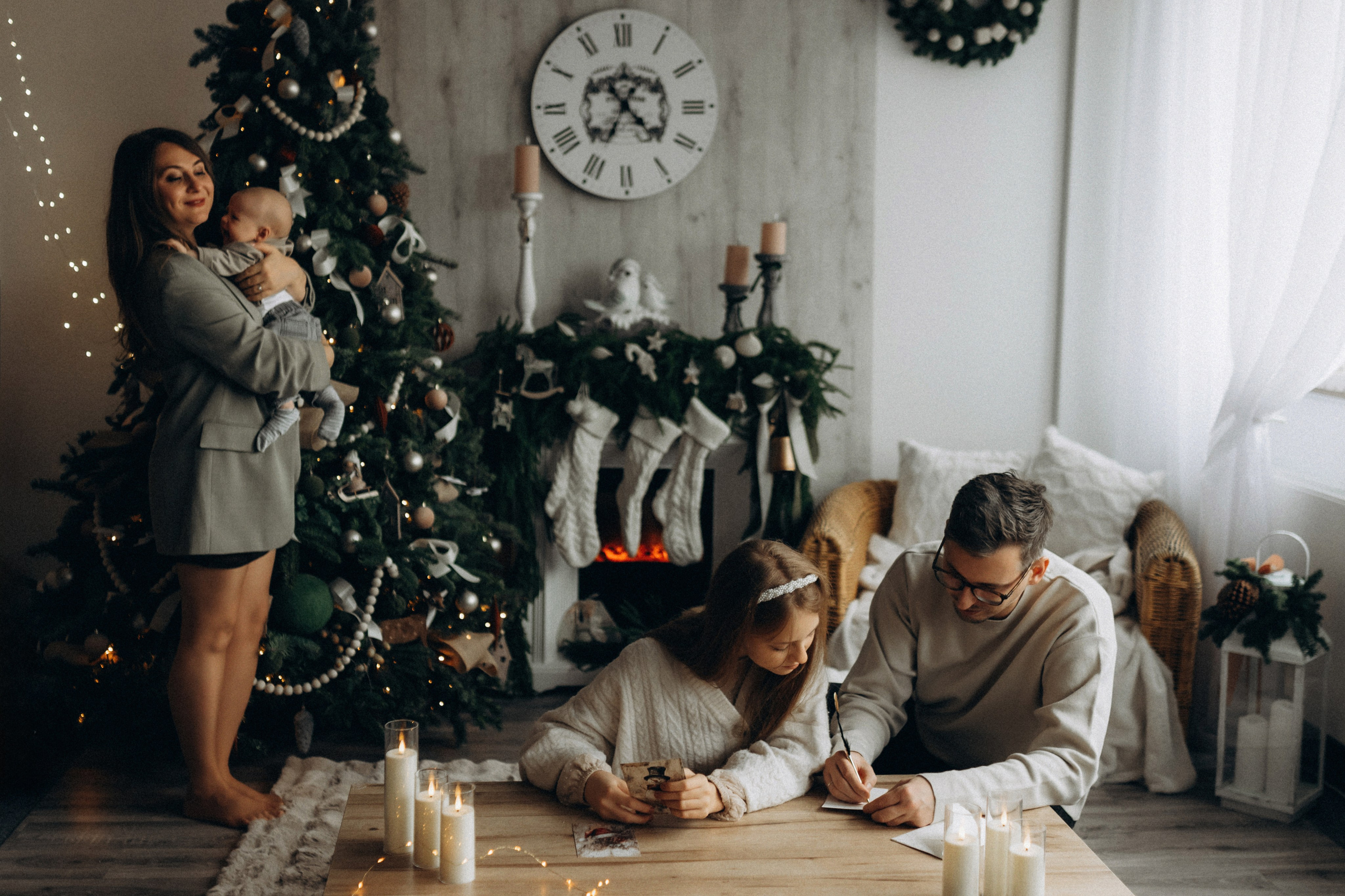 Together at Christmas. Семейный фотограф Лейпциг, Германия