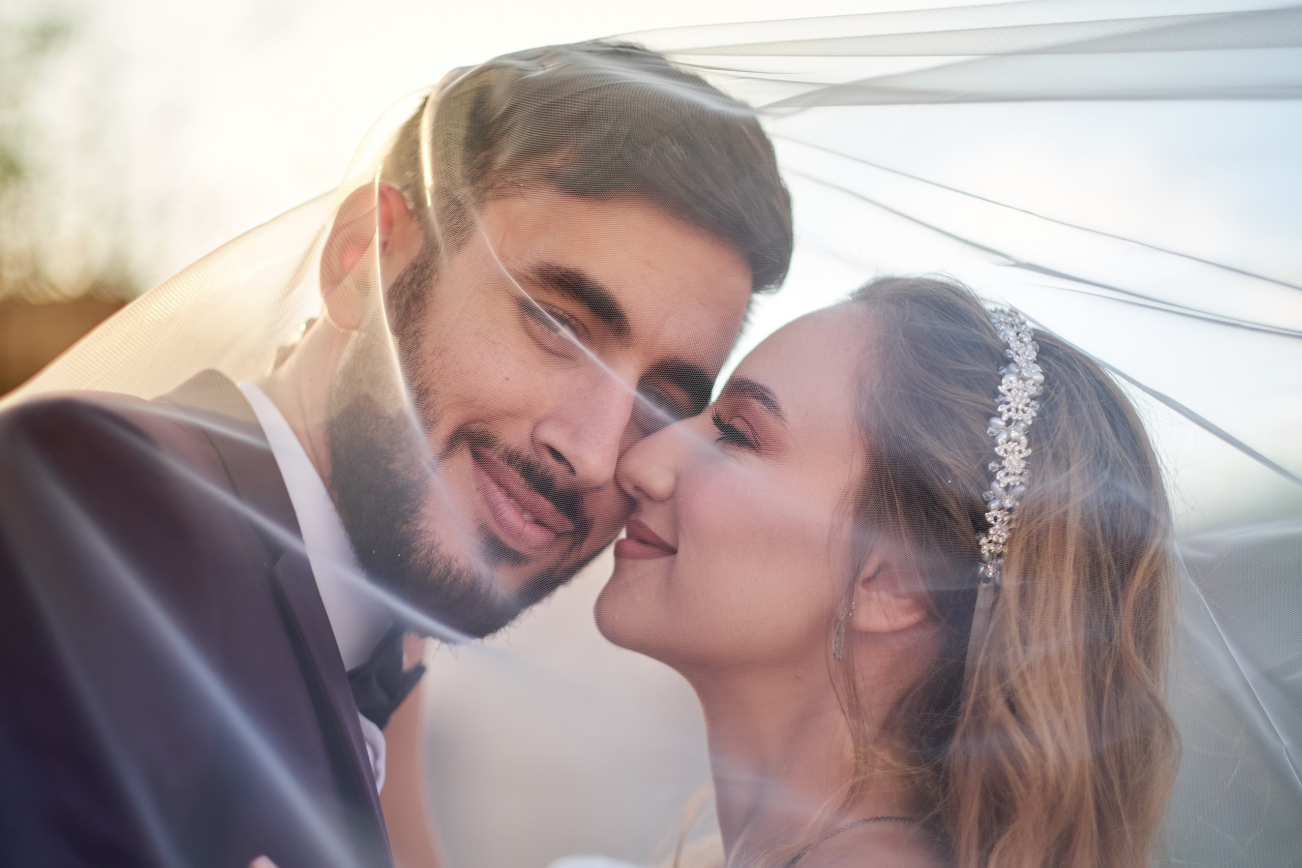 Wedding couple portrait, bride and groom close up, wedding photographer Maxim Polak Israel
