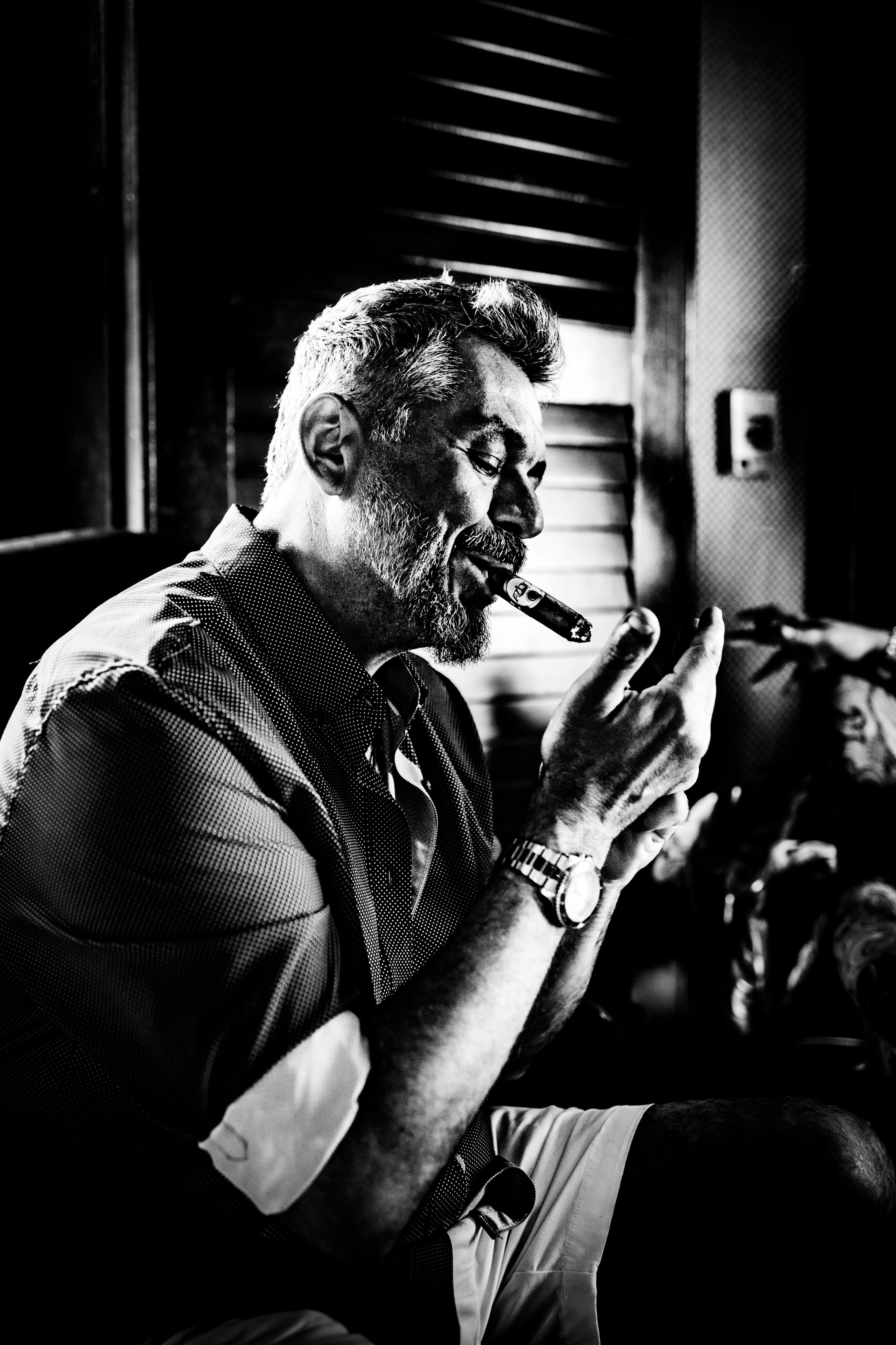 Burn Black and White Series. Out and About 239