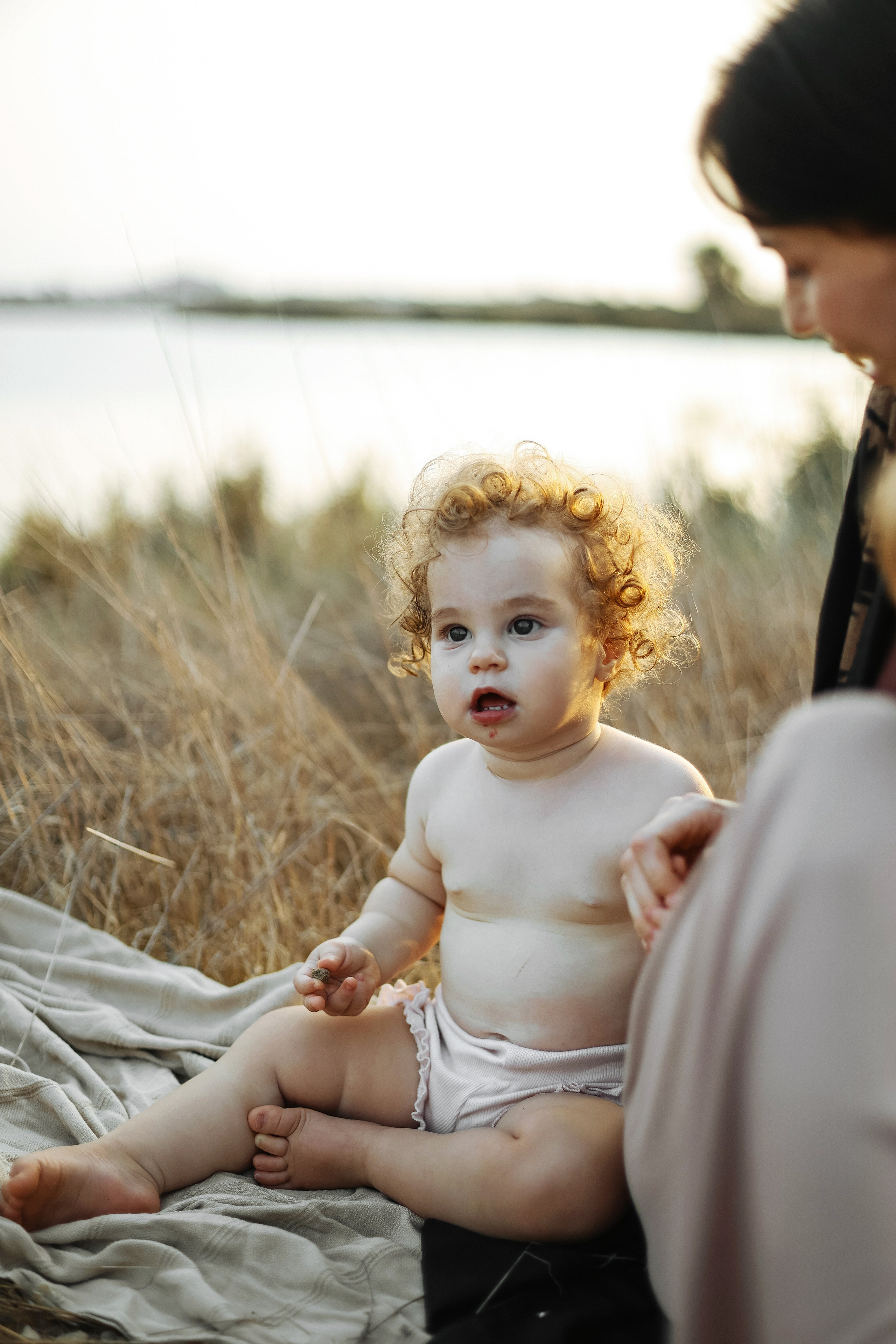 Little curls in Atlit. Family photographer in Israel