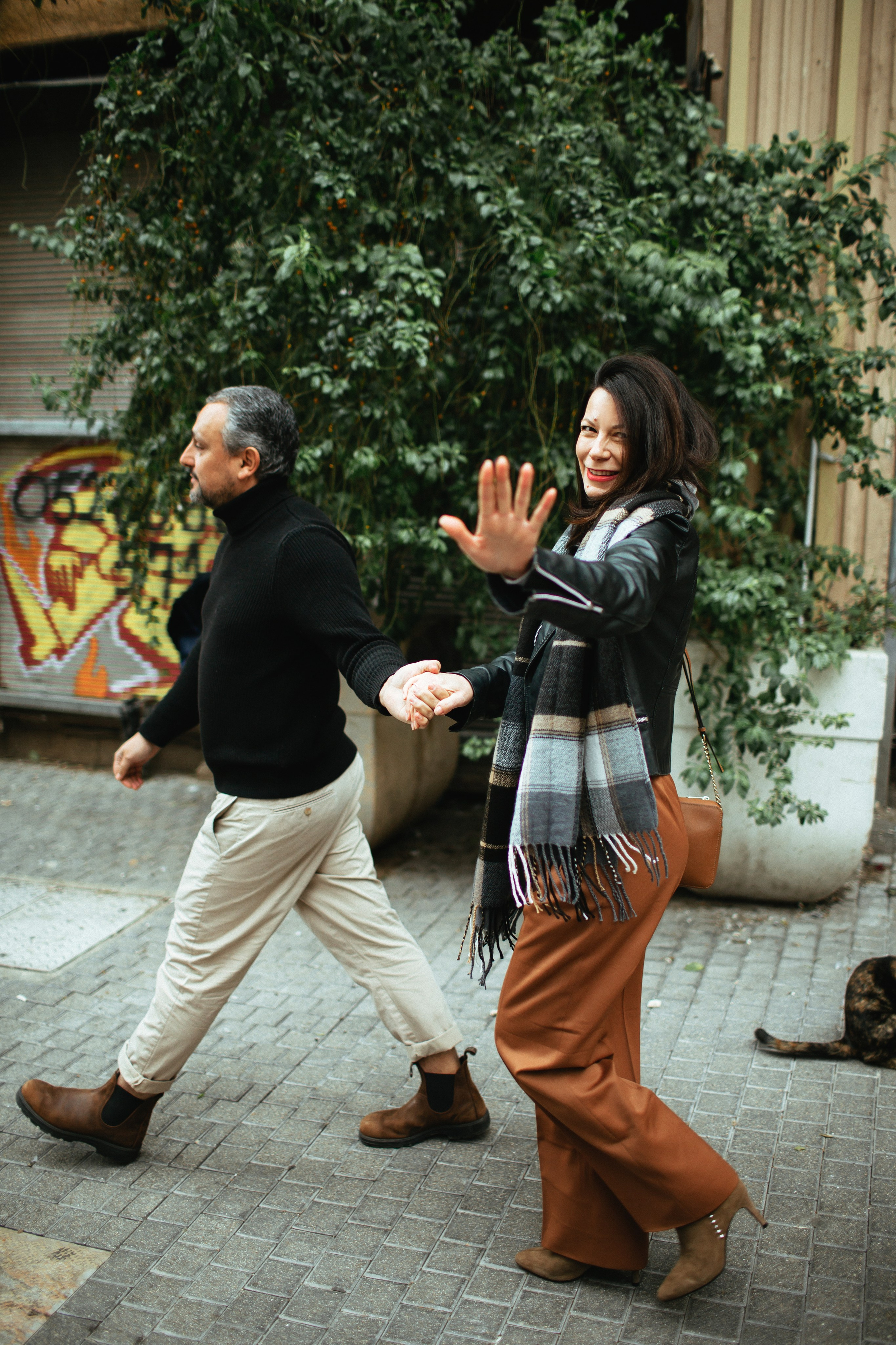 Valentines Day in Downtown Haifa. Family photographer in Israel