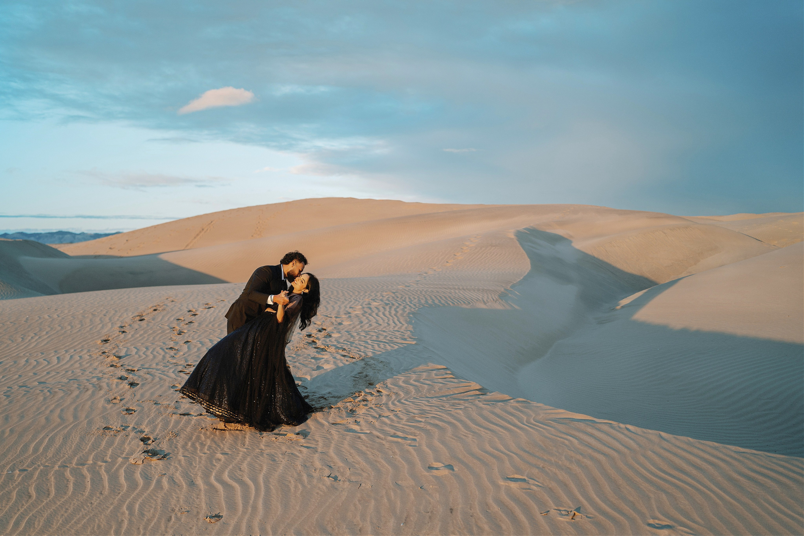 Elopement at Pismo Beach Sand Dunes, California. Wedding Photography & Videography Team in California, Los Angeles, San Francisco, San Diego and Travel