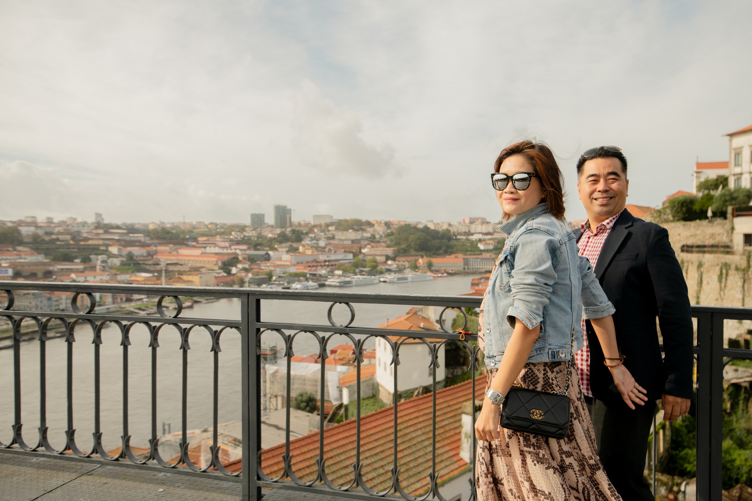 YOKE and ALFRED. Walking in Porto after the rain. Anastasiia Antoniuk portrait, family and couple photographer, Portugal