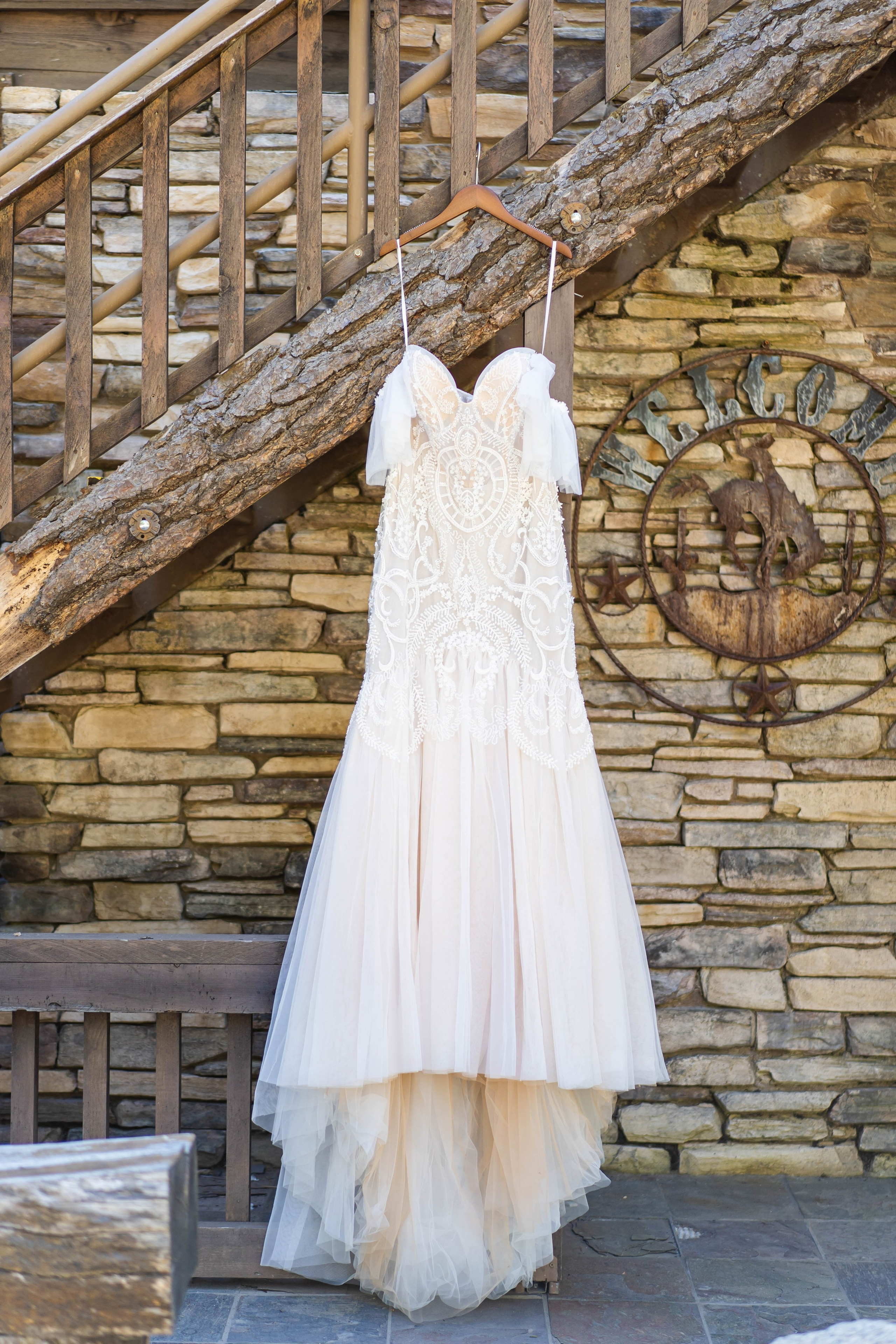 Wedding dress in Yosemite