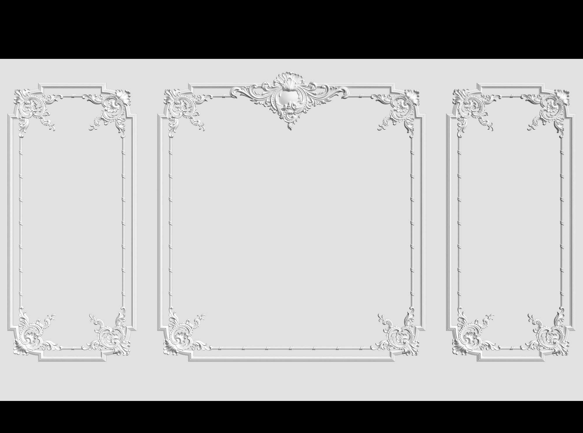 Corners. Plaster molding