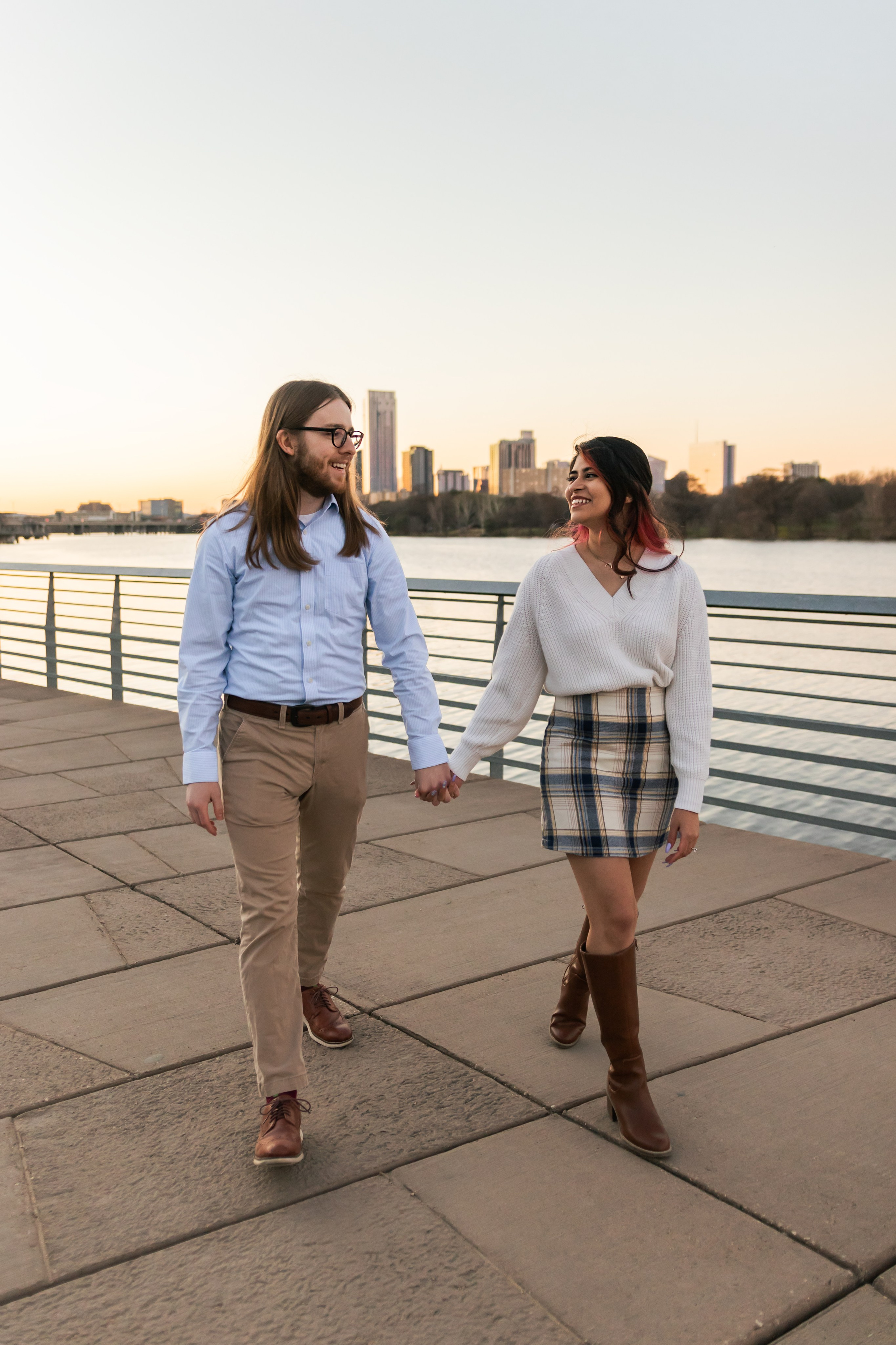 Riley and Maria’s engagement photoshoot at Red Bud Isle