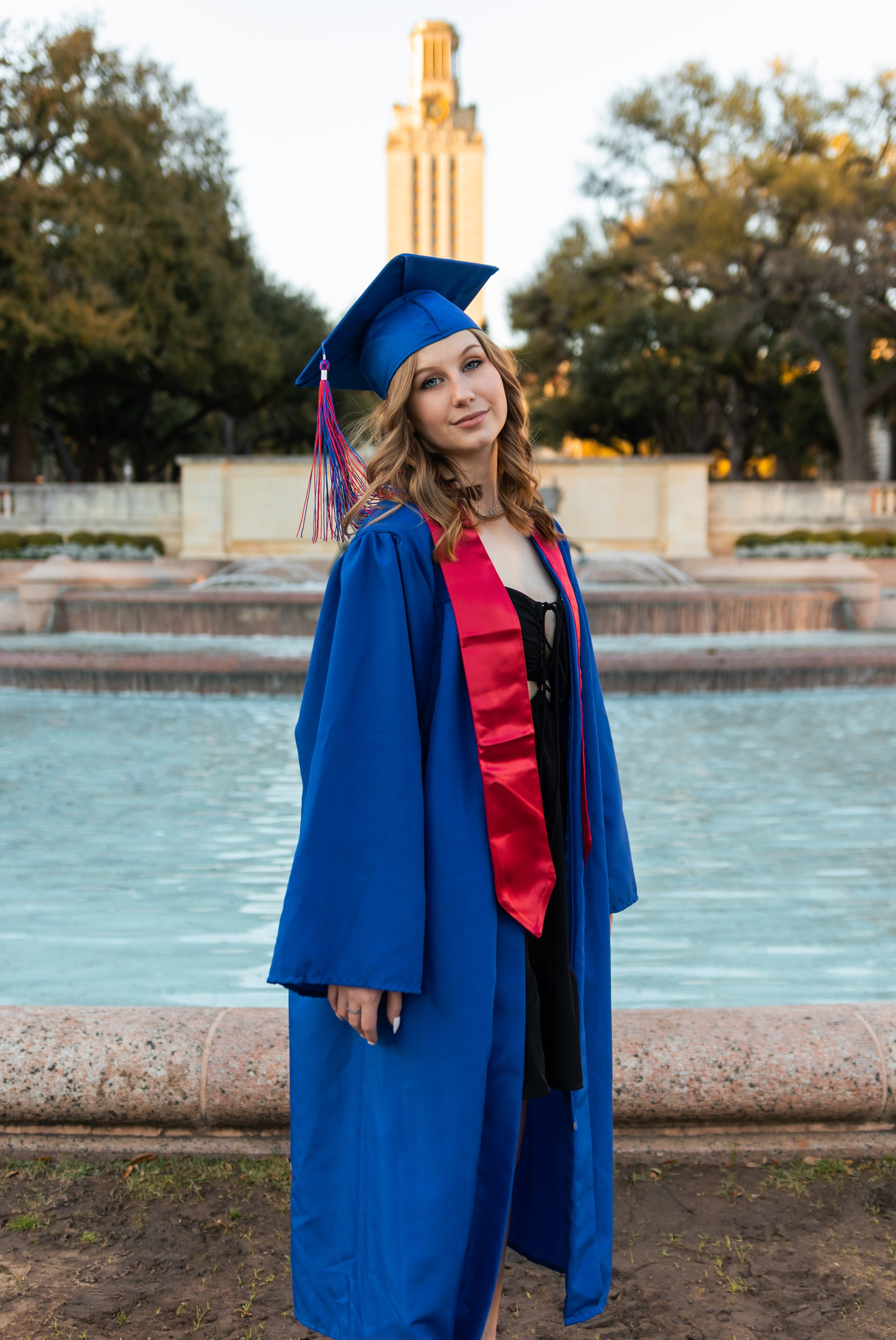 Raleigh’s graduation photoshoot at the Zilker Botanical Gardens