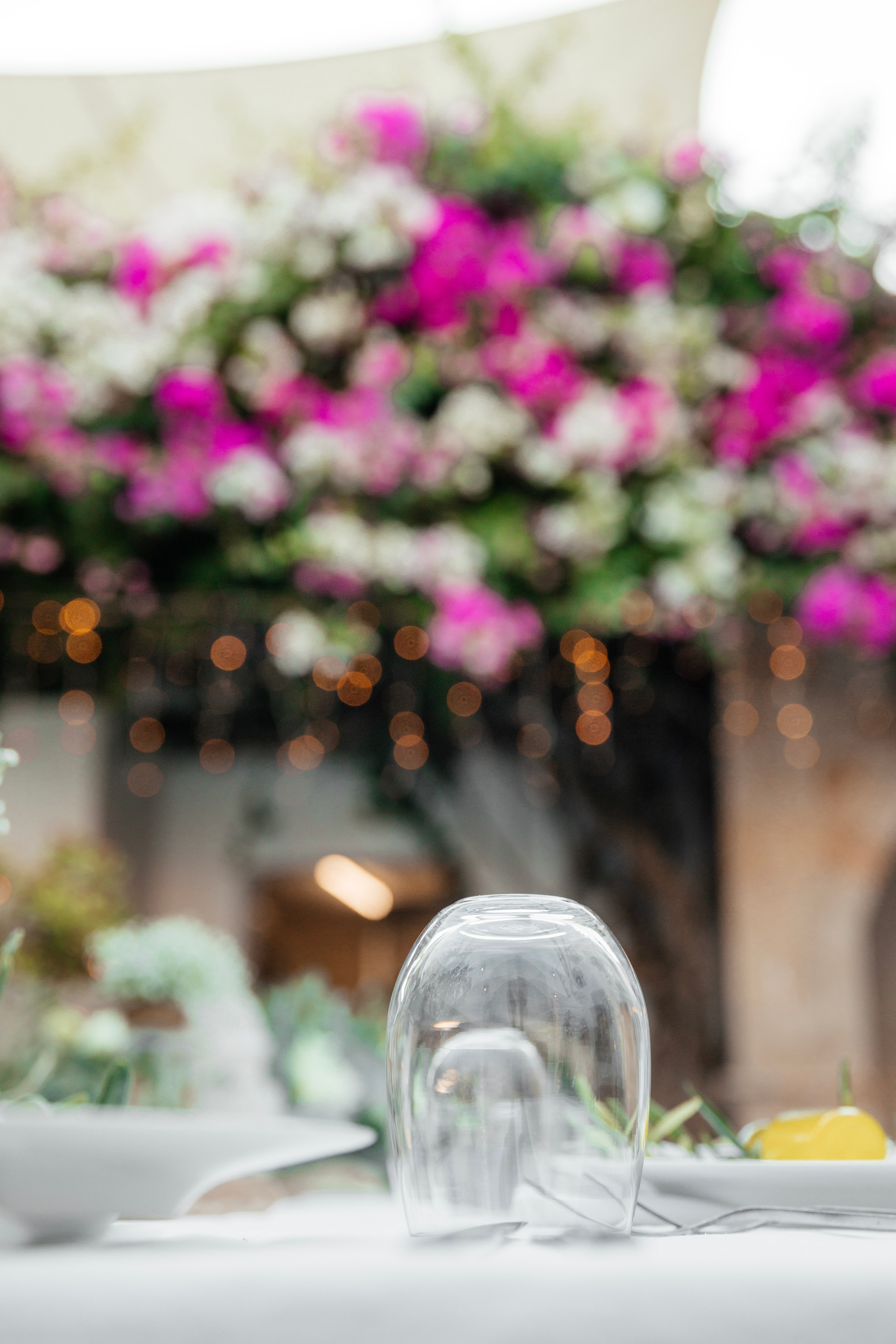 Wedding decoration in a traditional tavern in Lindos, Rhodes, Greece