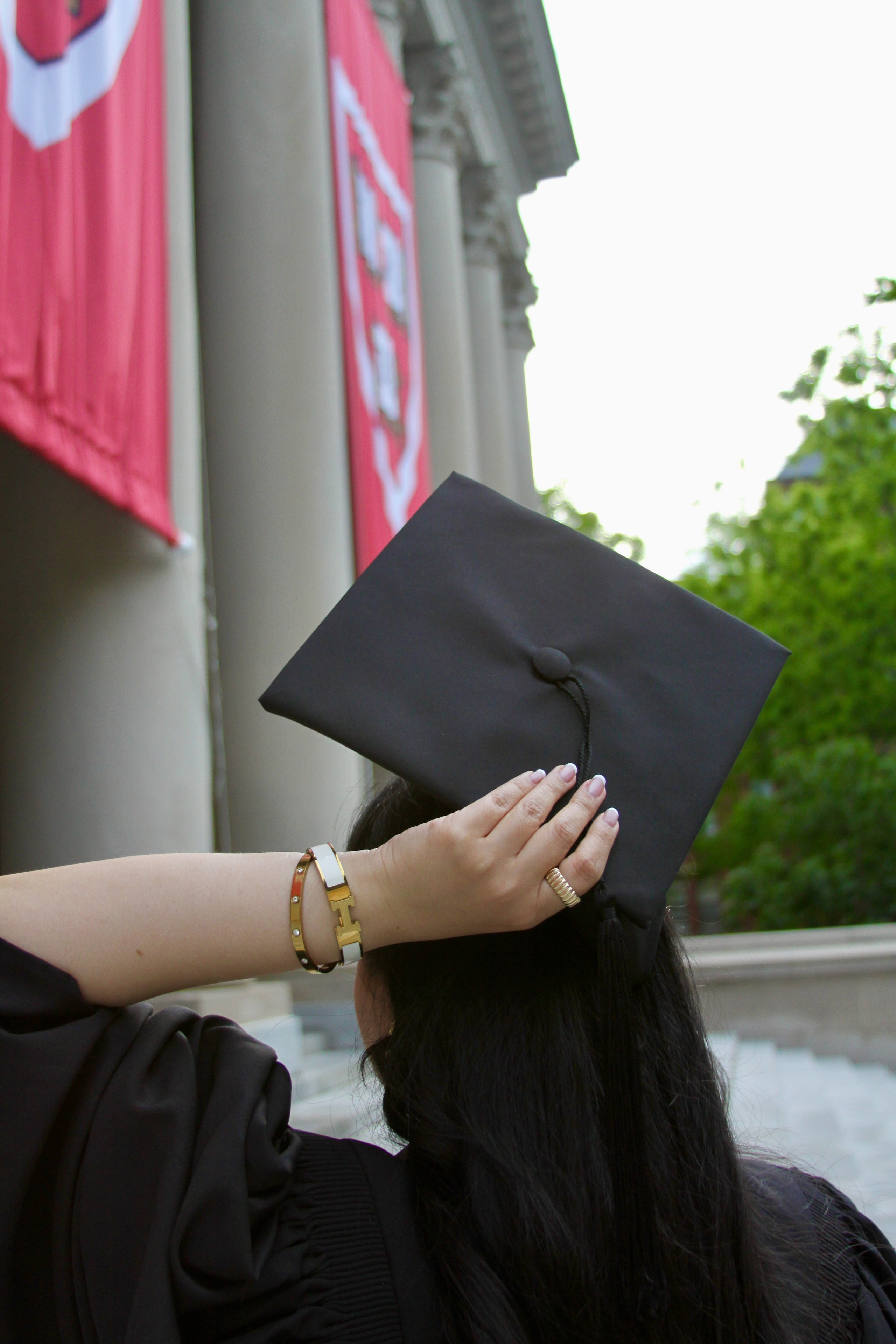 Masters graduation with Sadaf (part of group shoot). Kelly Sang, graduation and portrait photographer in Boston