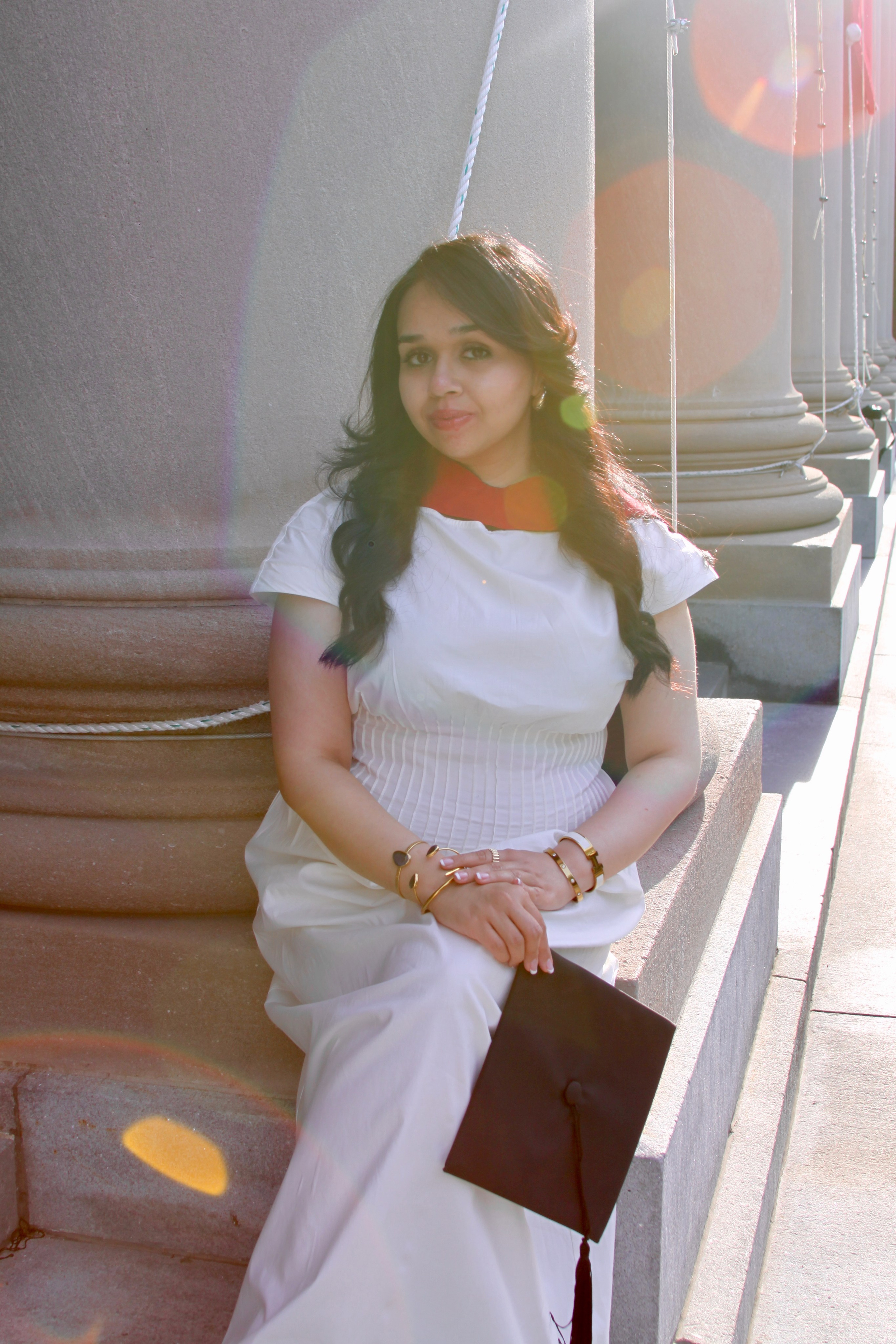 Masters graduation with Sadaf (part of group shoot). Kelly Sang, graduation and portrait photographer in Boston