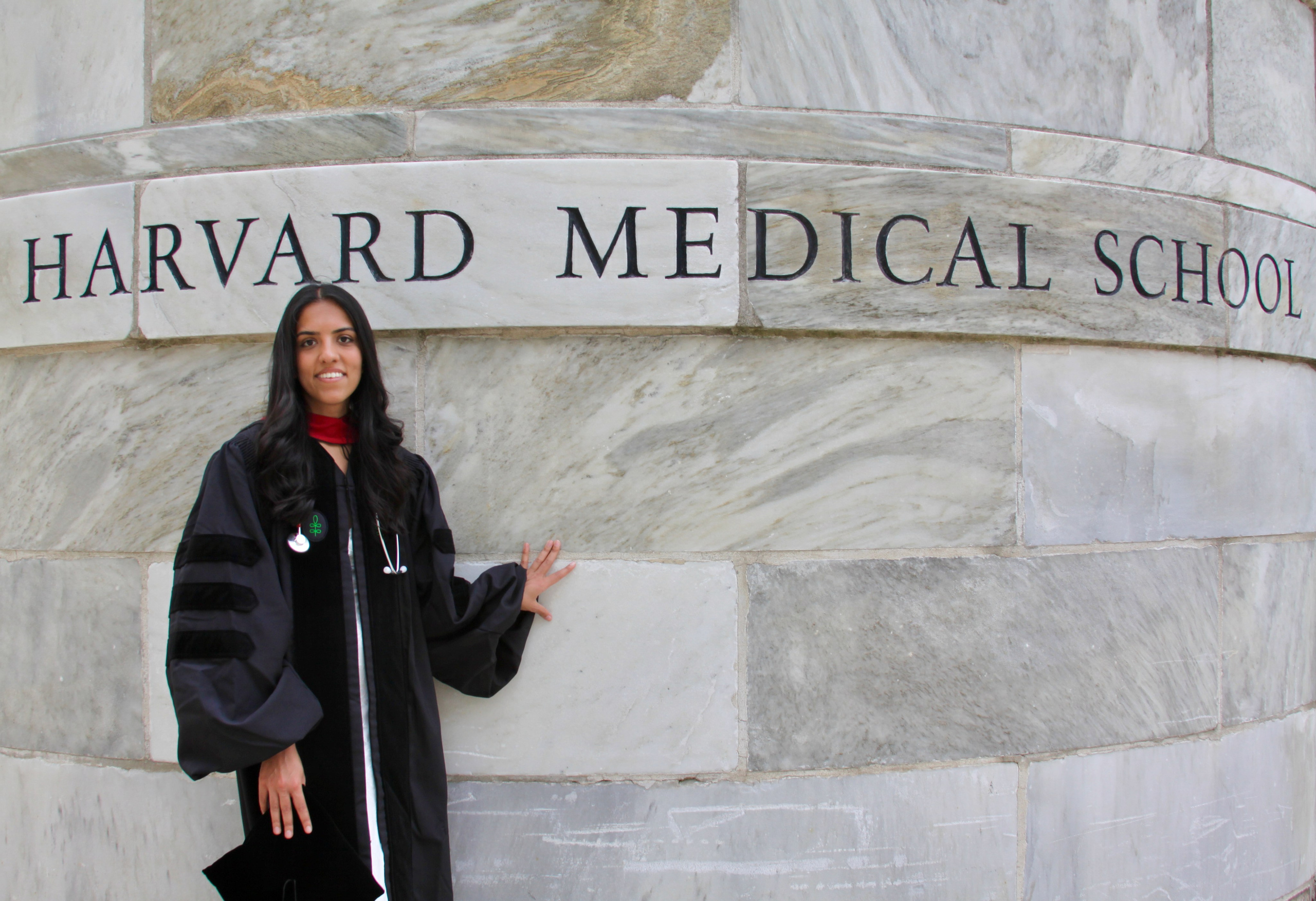 MD graduation with Ruhi. Kelly Sang, graduation and portrait photographer in Boston