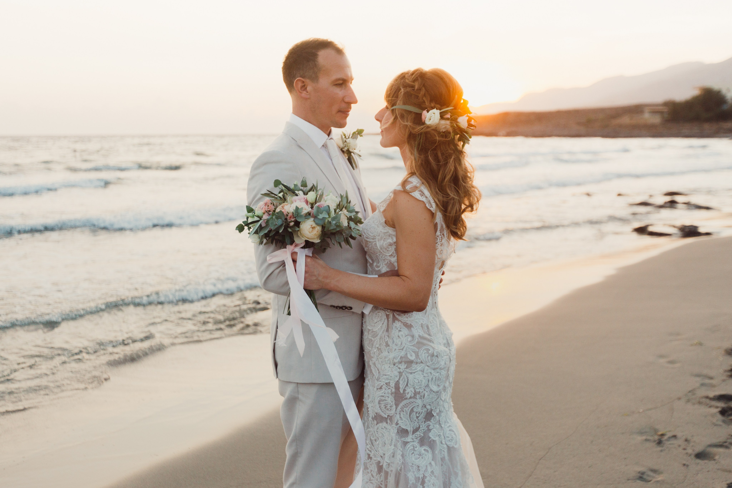 Aaron & Beata, Crete. Denny Savon — Photographer in Santorini | Weddings, Love Stories & Flying Dress