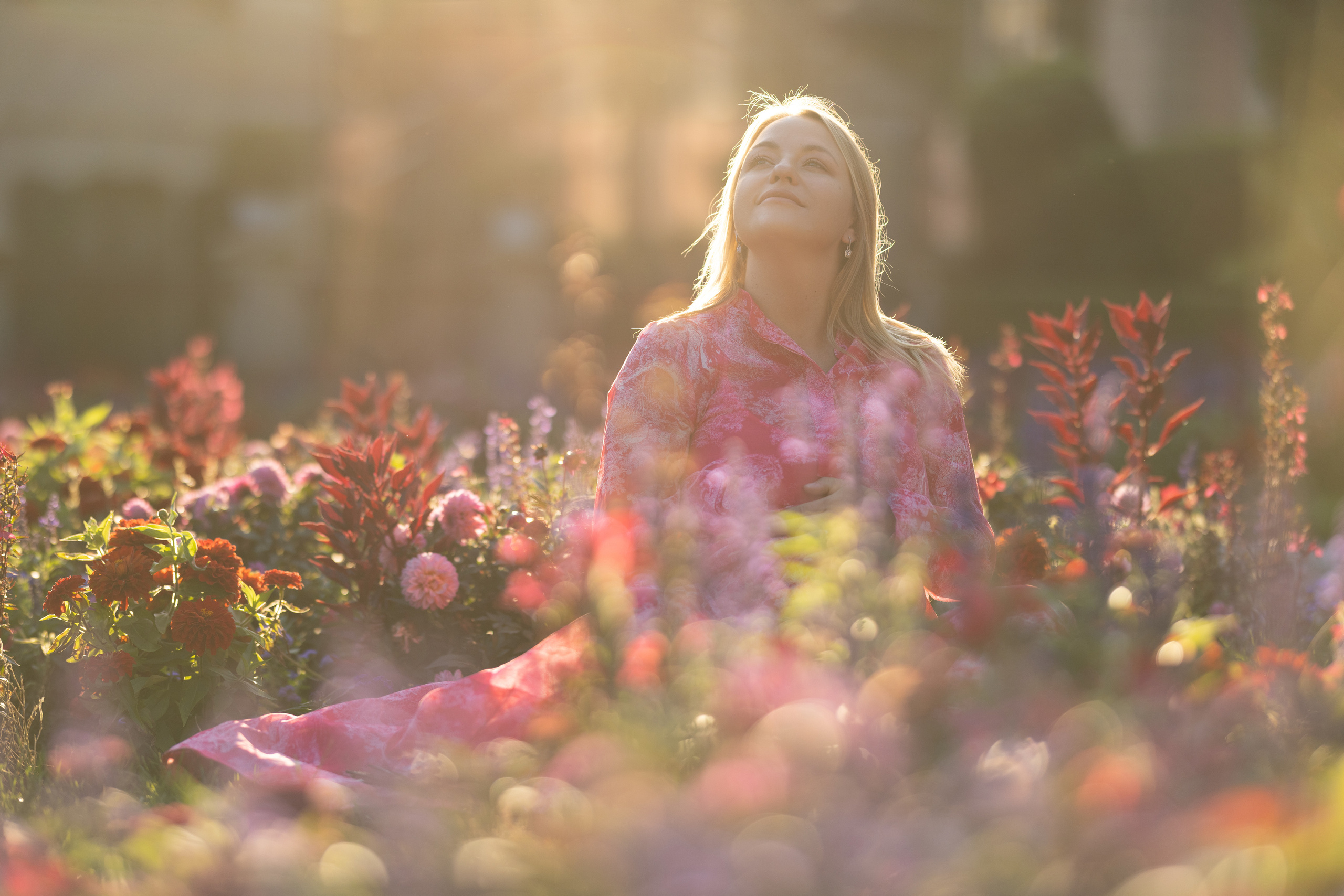 Raisa in secret garden. Family photographer Zurich & Switzerland Daria Moore