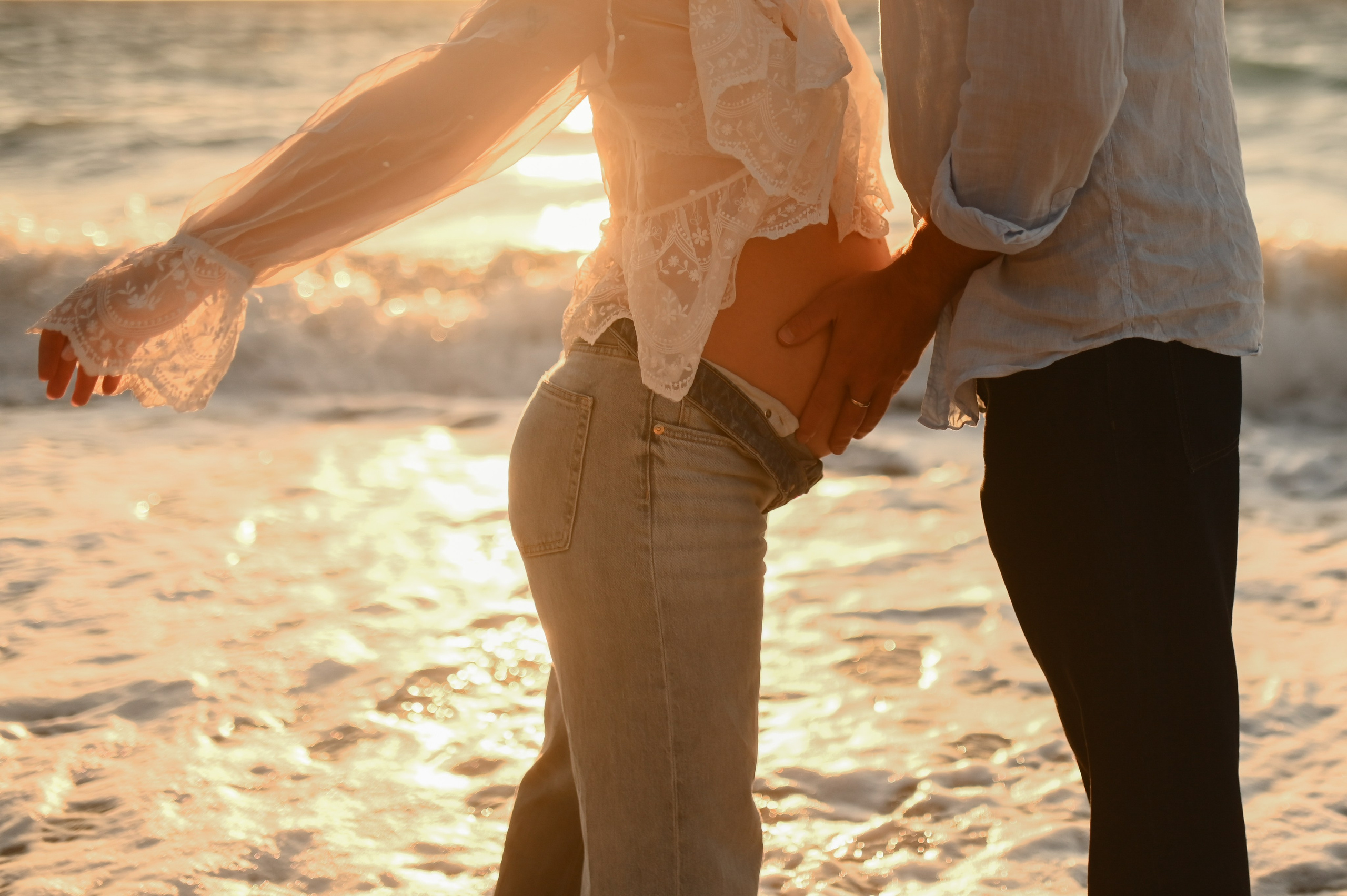 Maternity Photoshoot on the Beach in Rhodes. Photographer in Rhodes Island