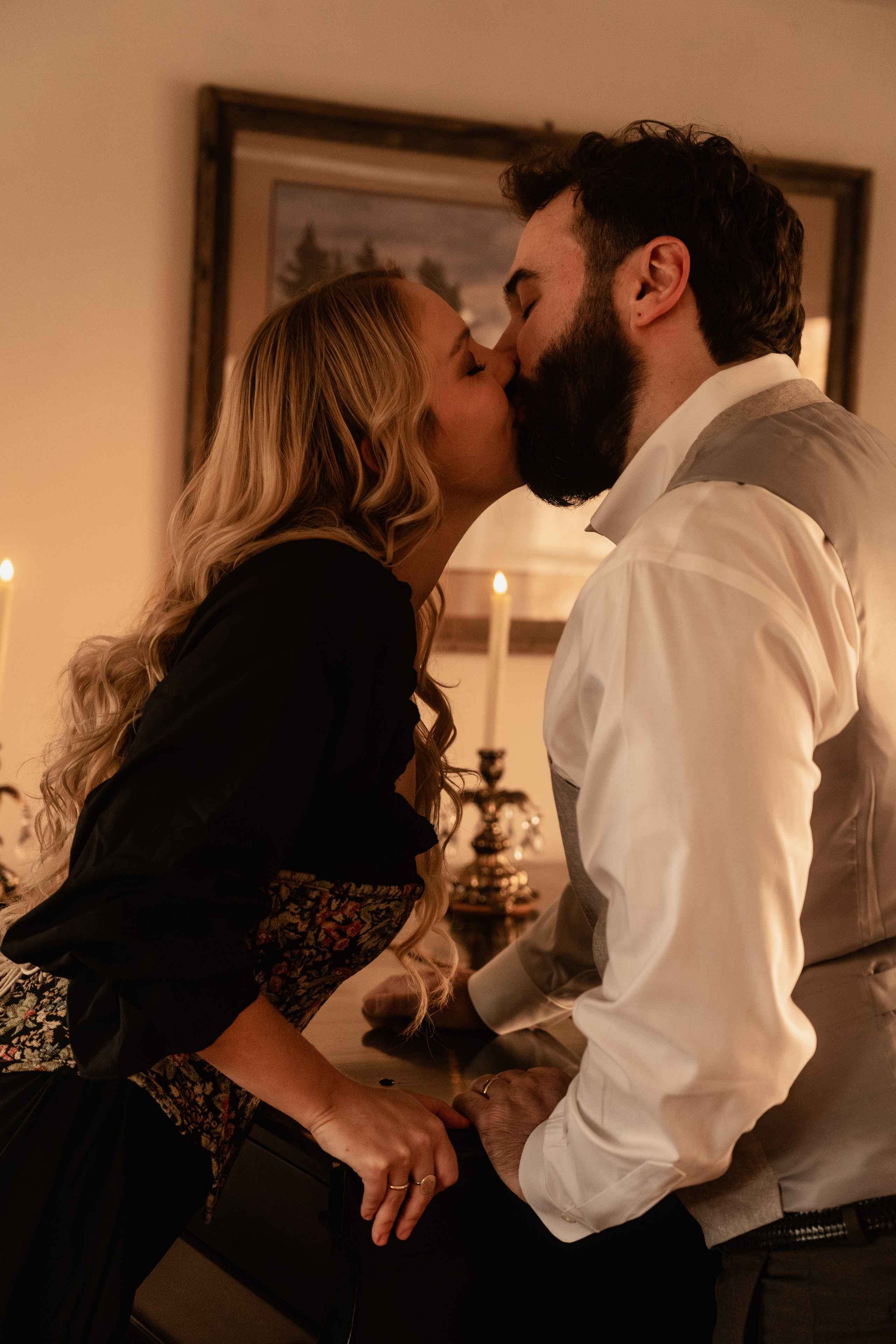 Connecticut Couple Photography — Intimate Home Session. Daria Deschain Cinematic Photography in Connecticut