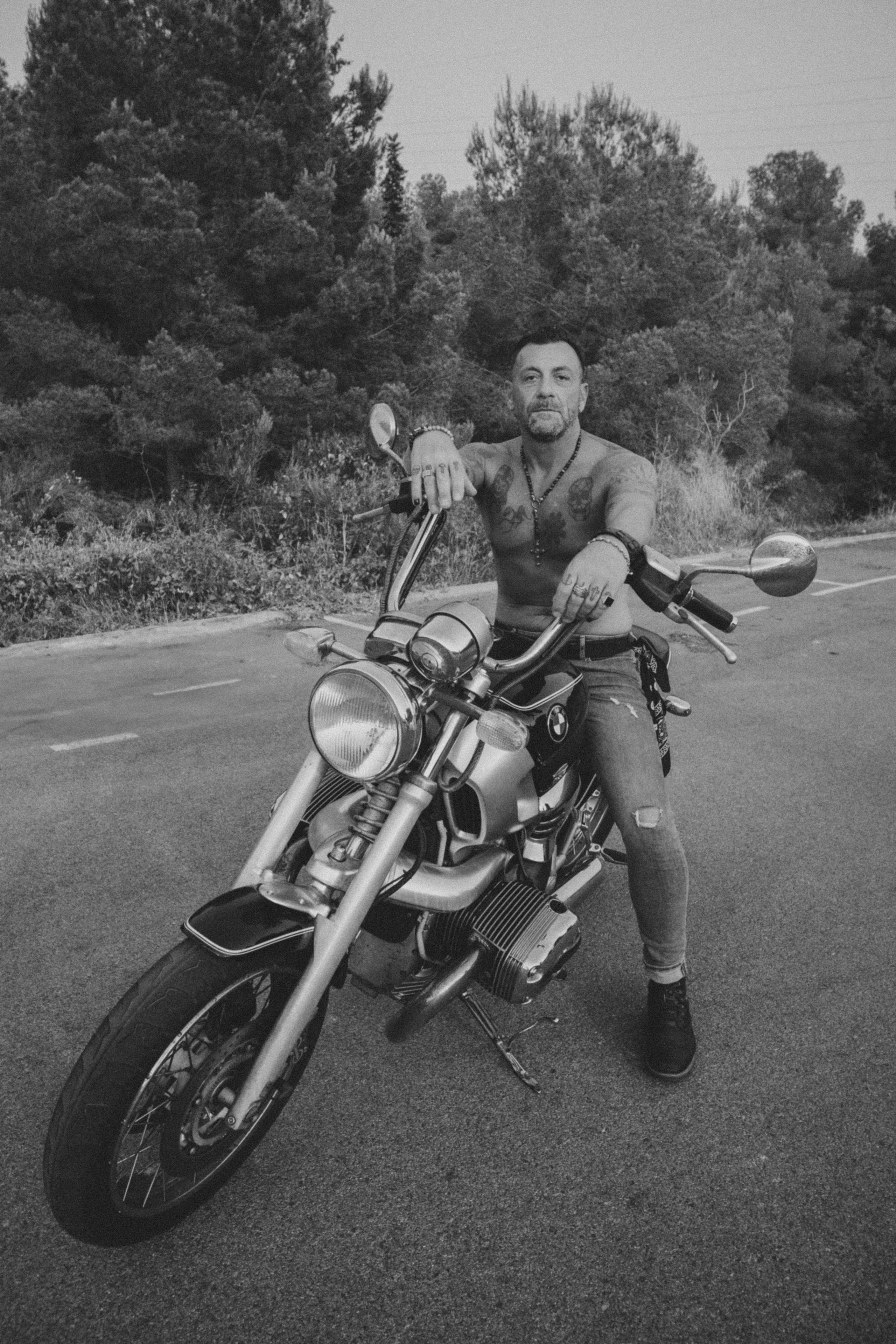 Фотосессия пары на мотоцикле. Профессиональная фотосъемка в Калафелле — Елена Медведева