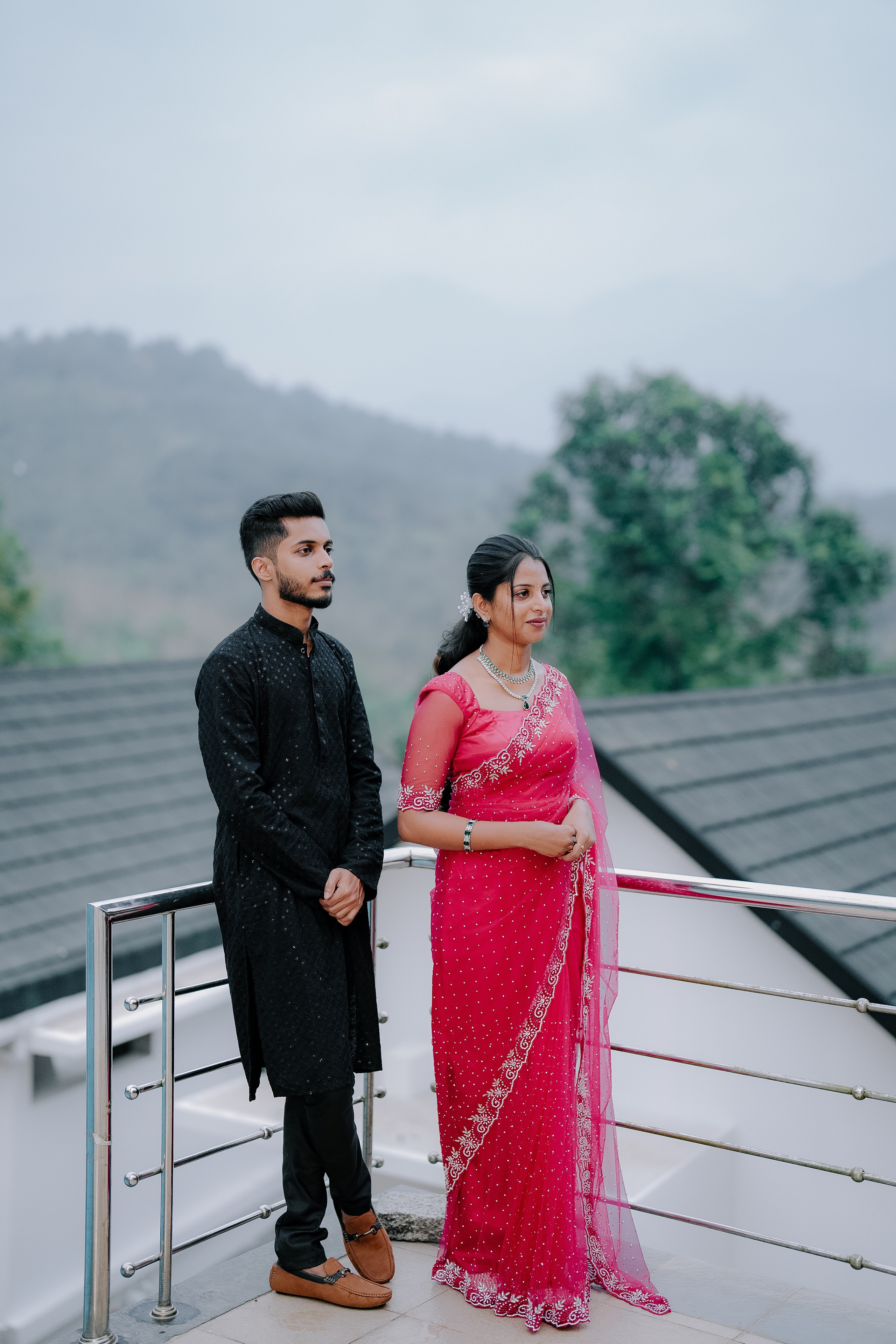 Engagement Ft. Aneesha & Mathew. Fine art Wedding Photographers in India & Canada
