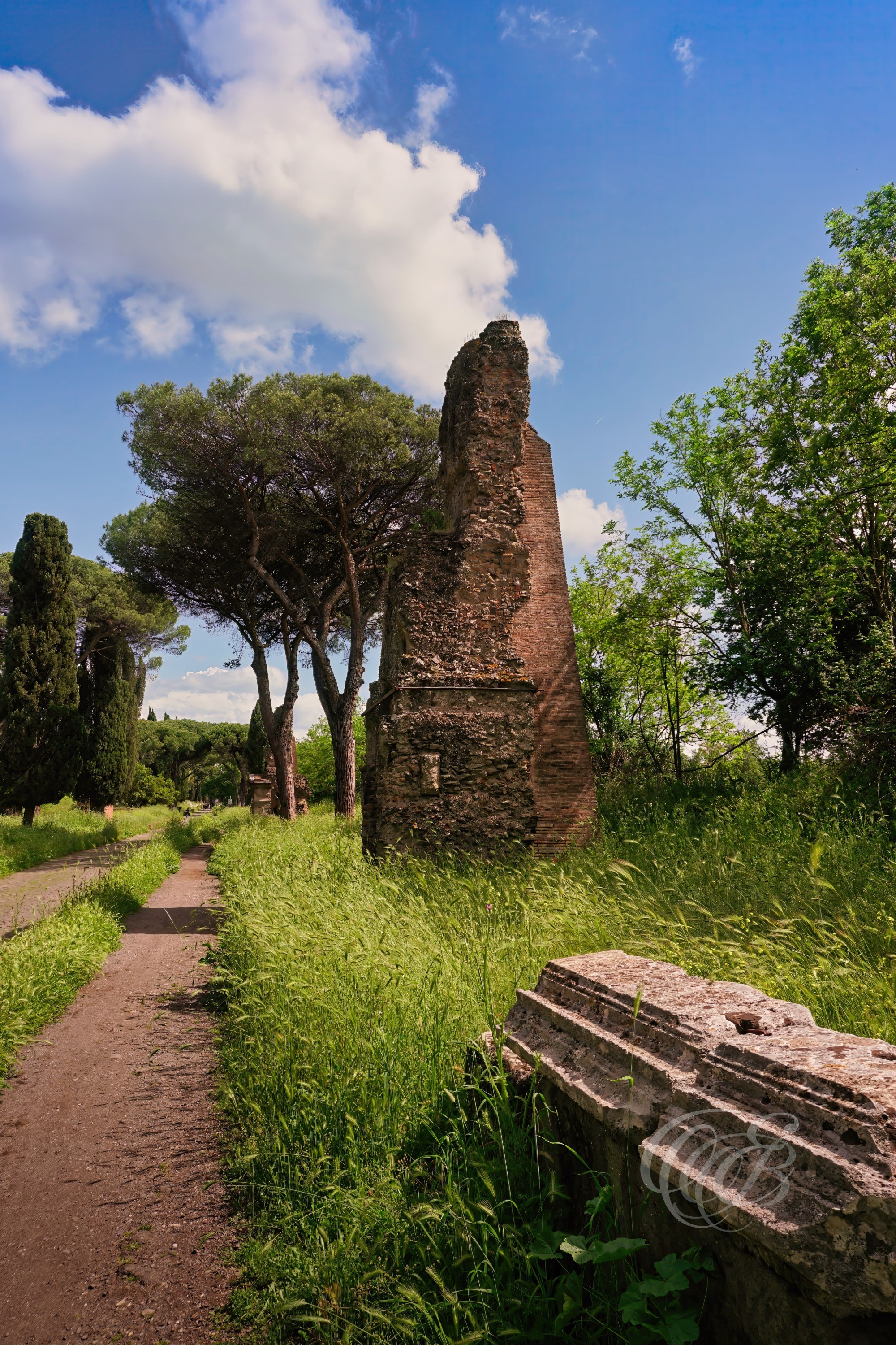 ITALY PHOTOGRAPHY — The Appian Way — The Appian Way, an ancient Roman road preserving one of the most remarkable historic landscapes surrounding Rome, Italy — Eduardo Bartoli Photography.