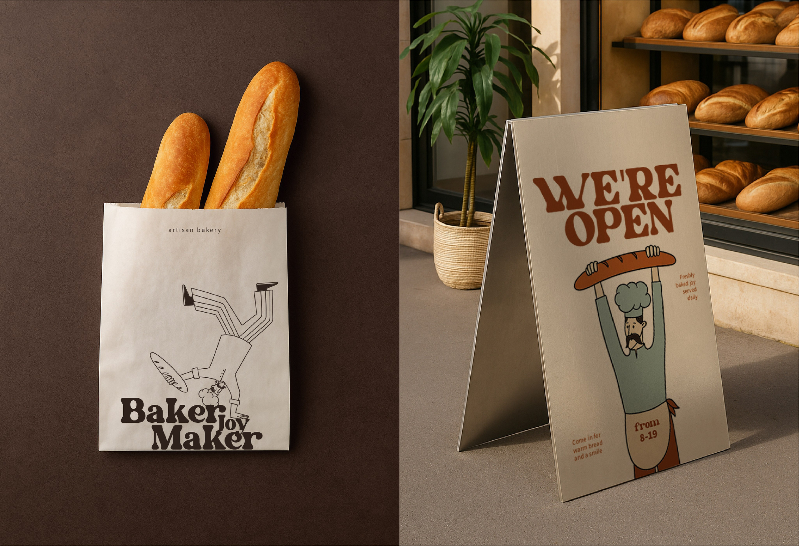 Baker Joy Maker. Helen Reveur | Illustrator & Brand Designer | Ready-Made & Custom Illustrations