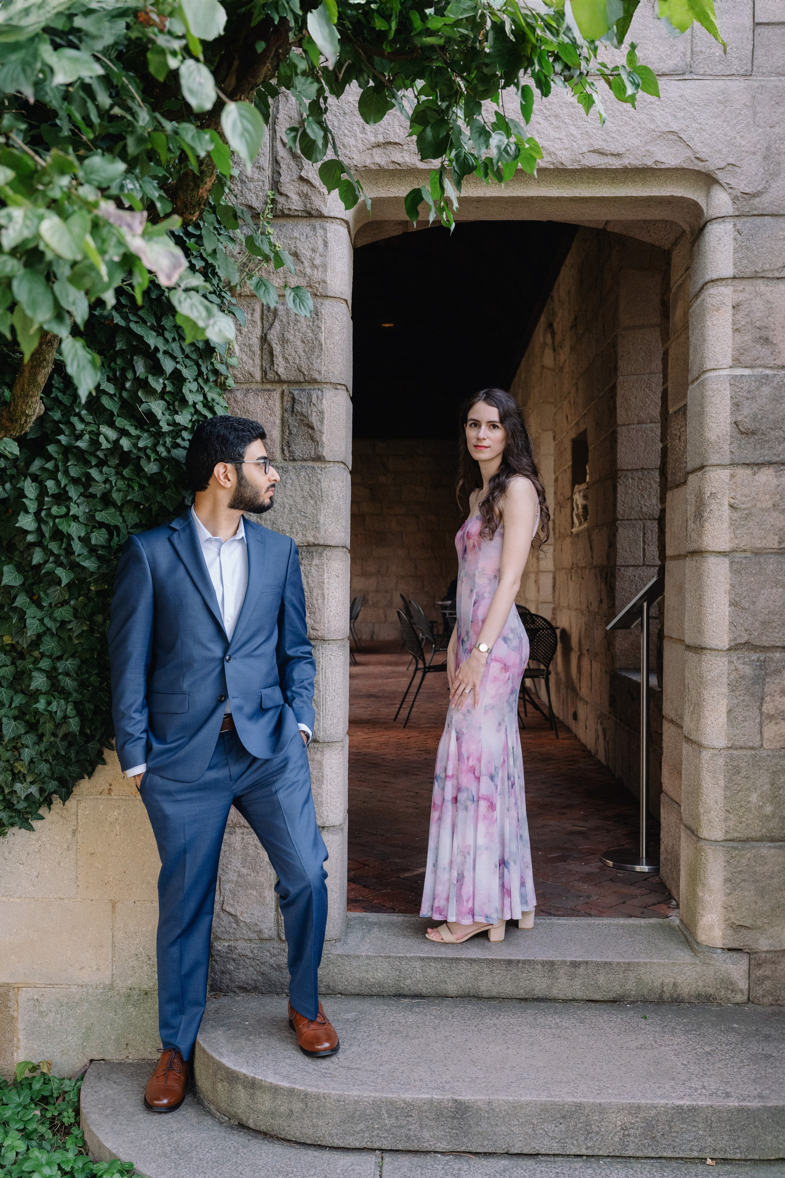 Aashay & Kimberly — Engagement Photoshoot at The Cloisters, Fort Tryon Park