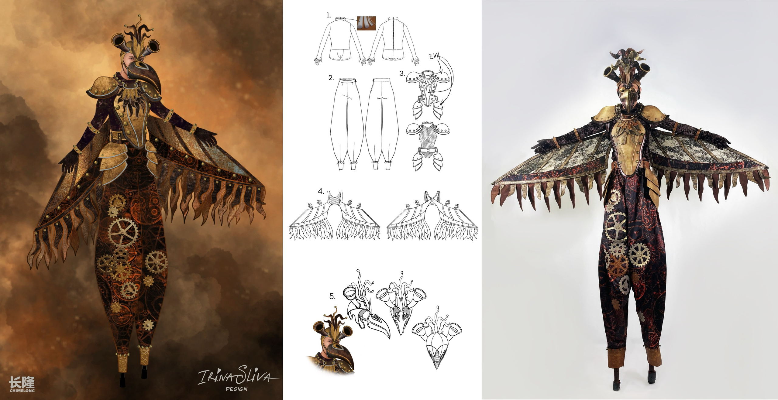 HALLOWEEN. Costume Design for Theme Parks & Live Performances | Character & Parade & Stage Costumes | 2D & 3D Costume Illustrations